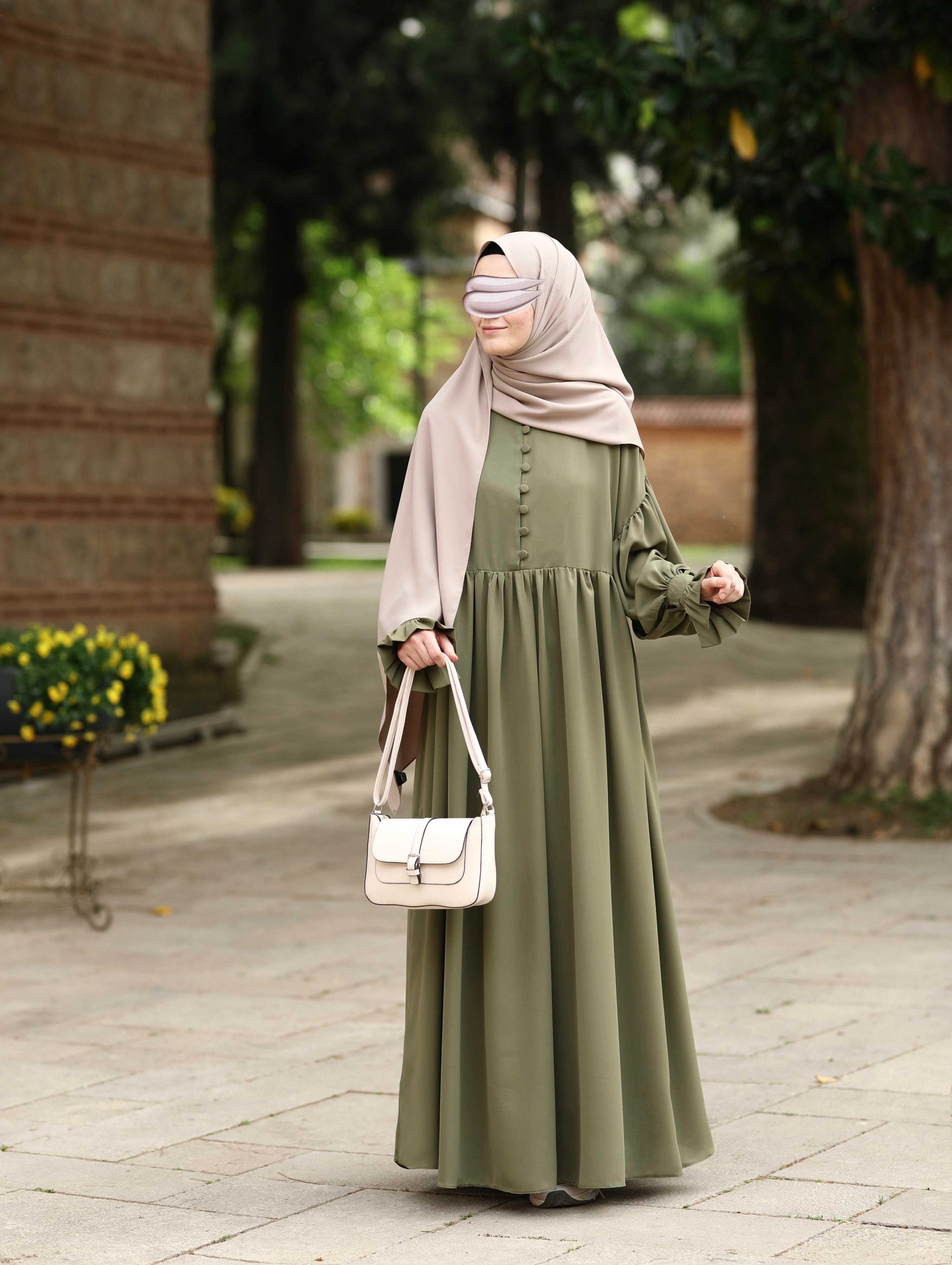 Piraye Elbise  Yeşil