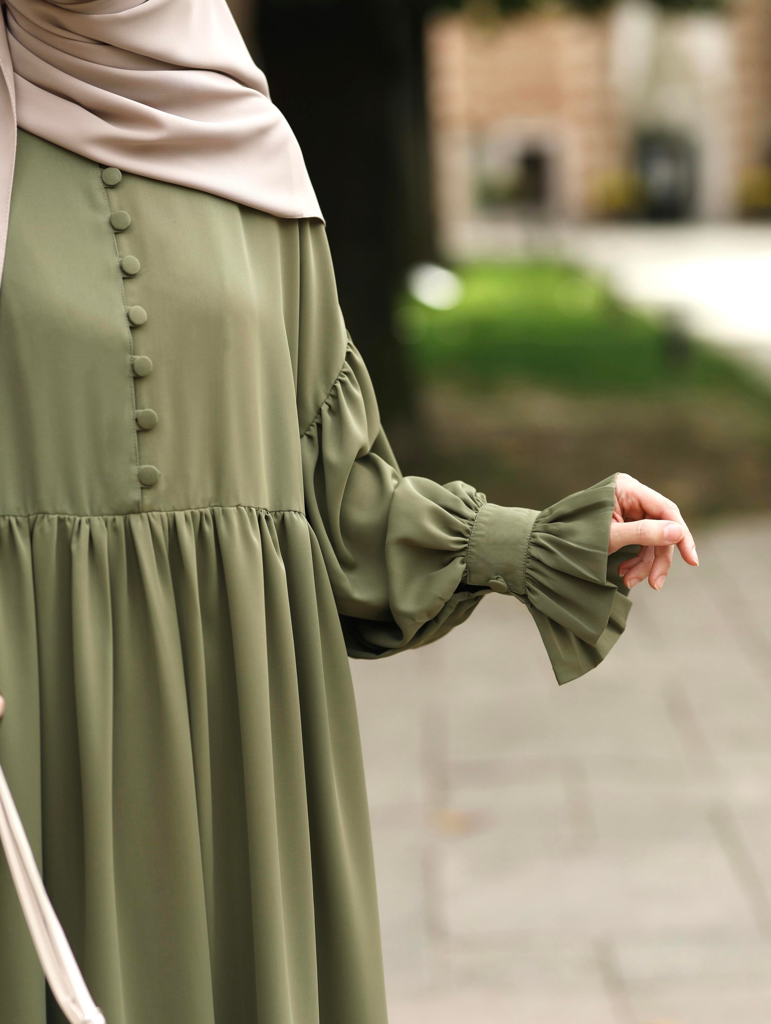 Piraye Elbise  Yeşil