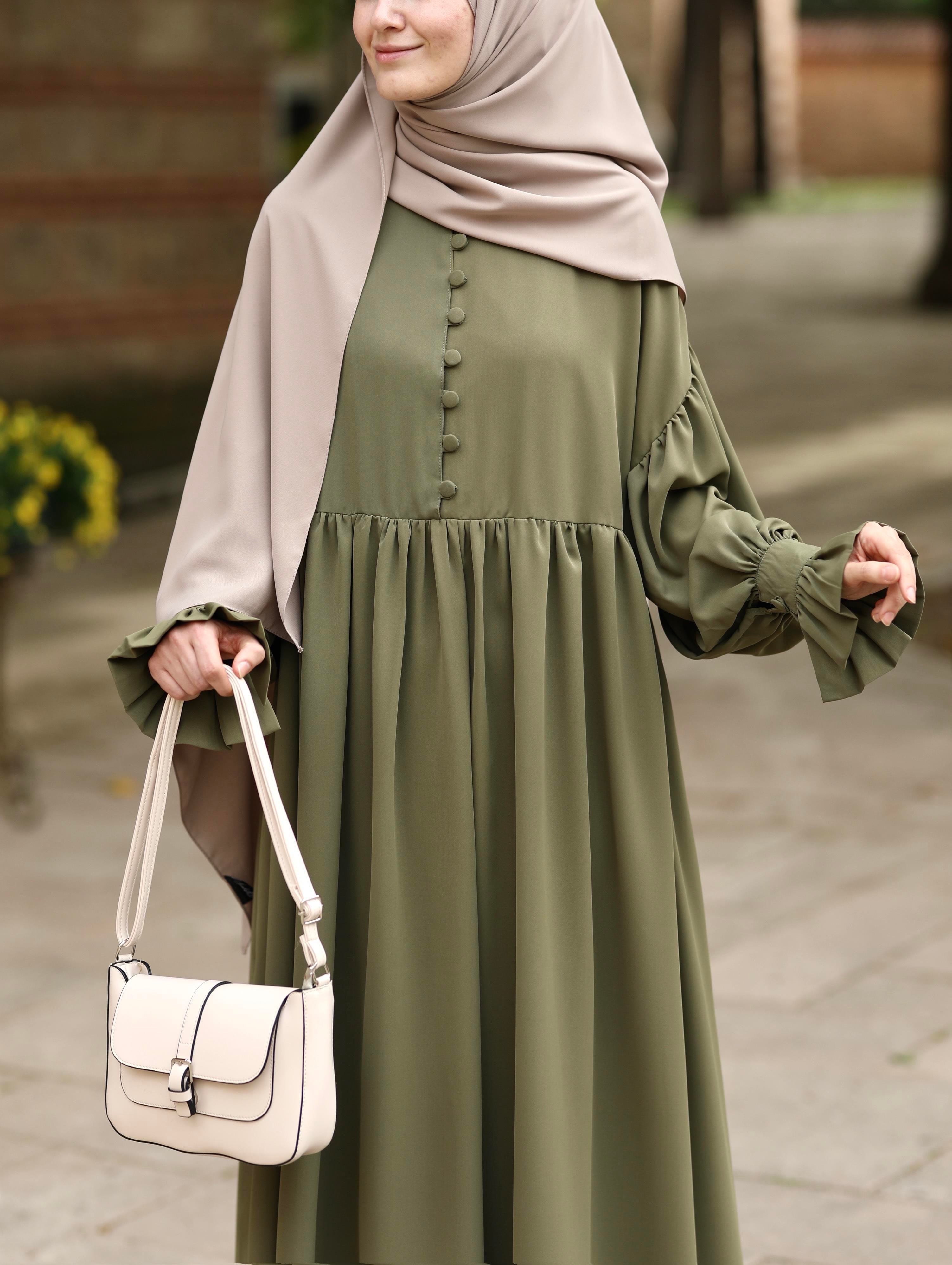 Piraye Elbise  Yeşil