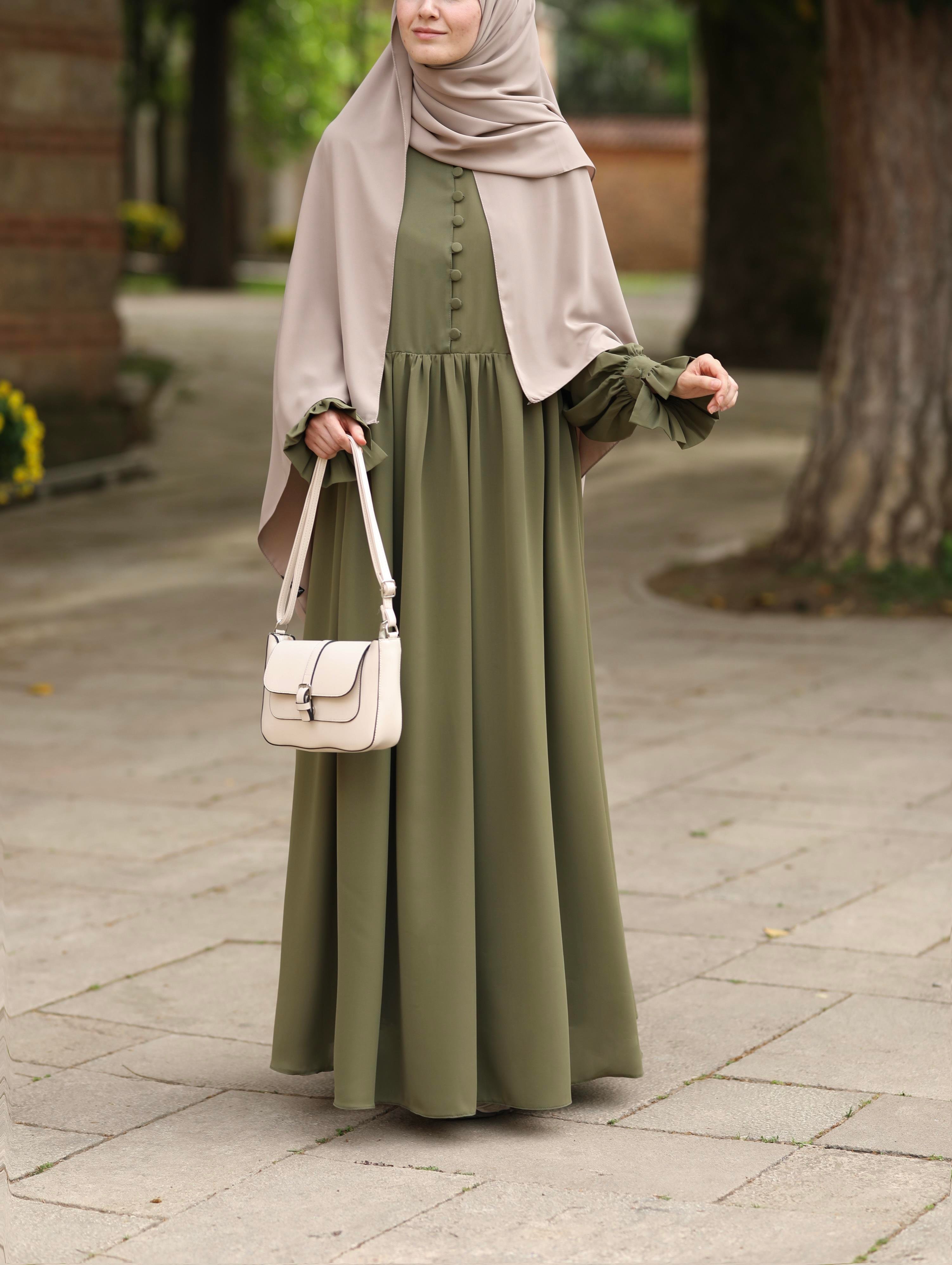 Piraye Elbise  Yeşil