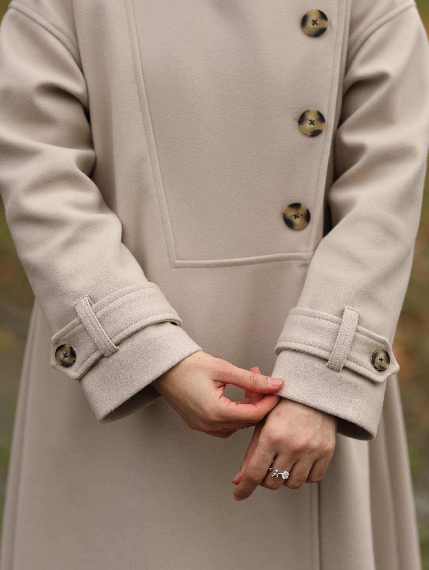 Sahra Taş Renkli Kadın Kabanı