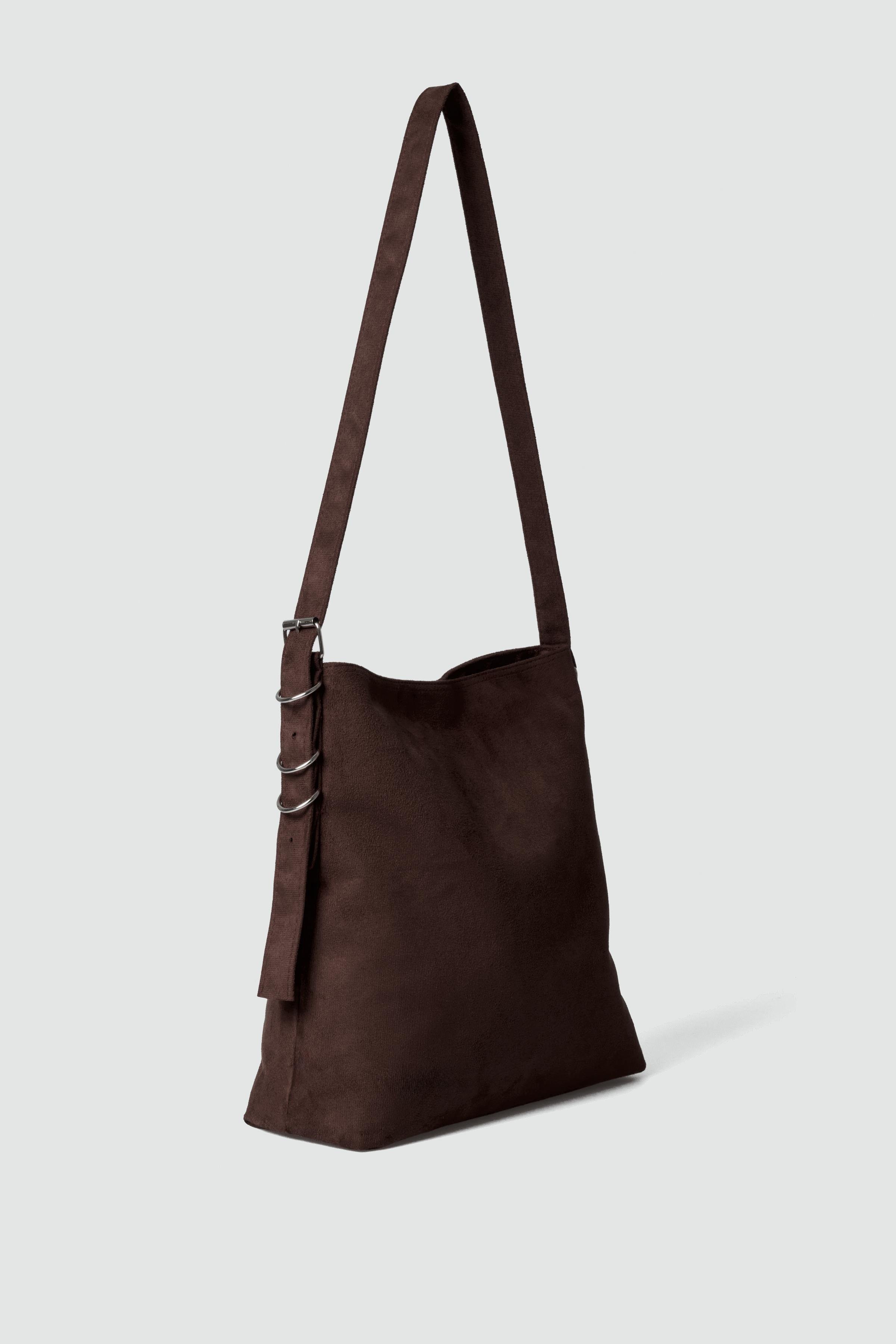 Süet Salaş Çanta KAHVERENGİ