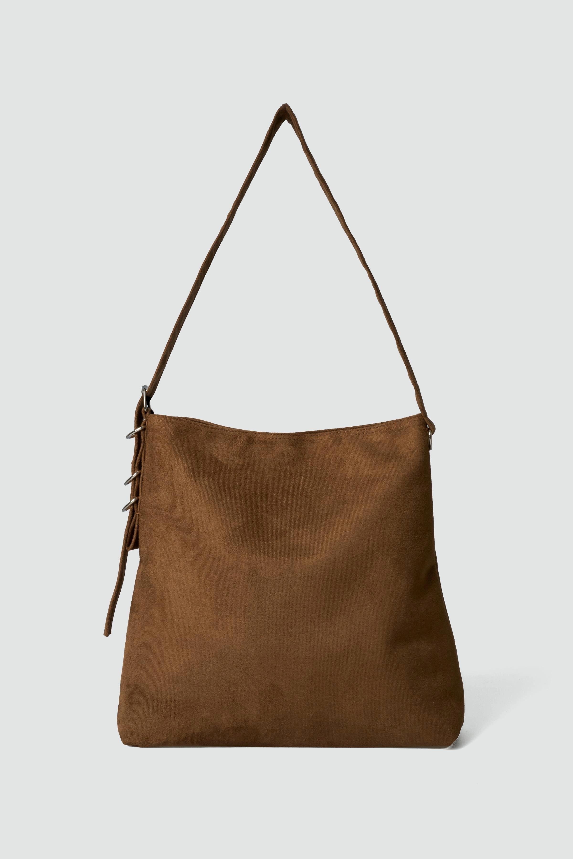 Süet Salaş Çanta Taba