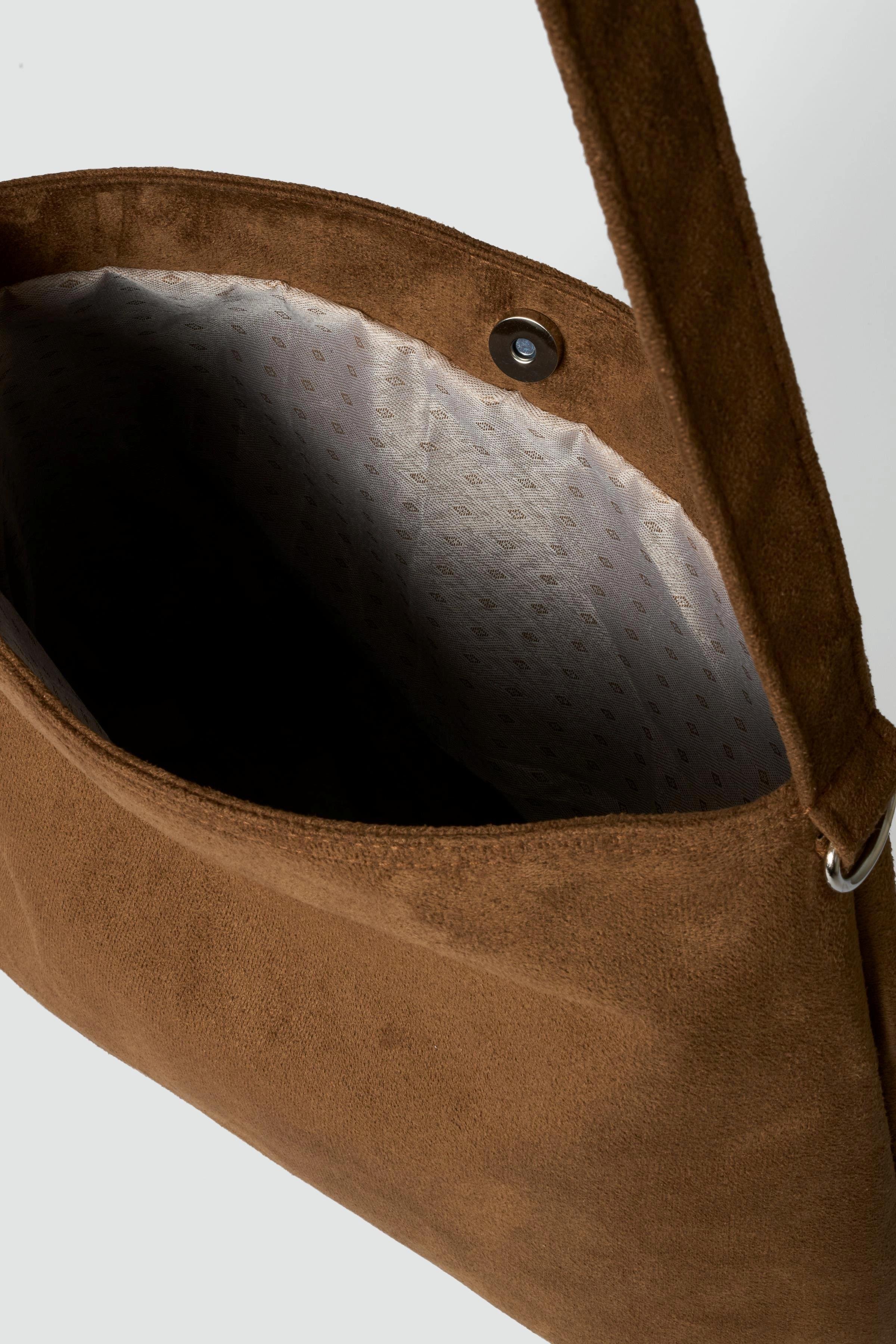 Süet Salaş Çanta Taba