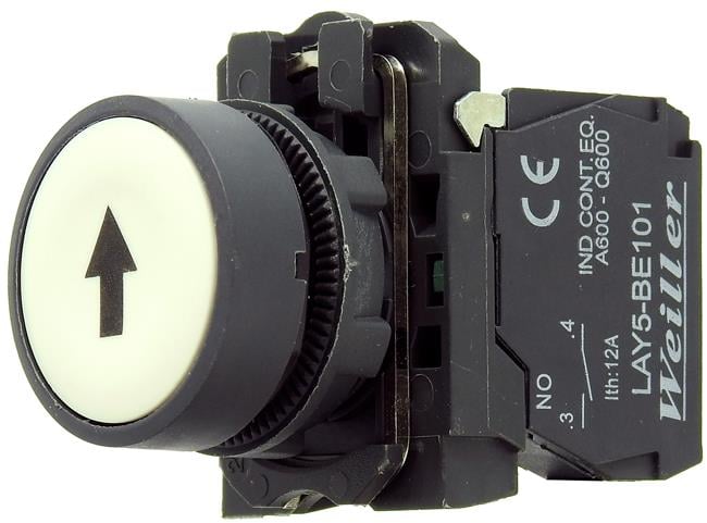 Ø22mm. Plastik İşaretli Yaylı Start Butonu