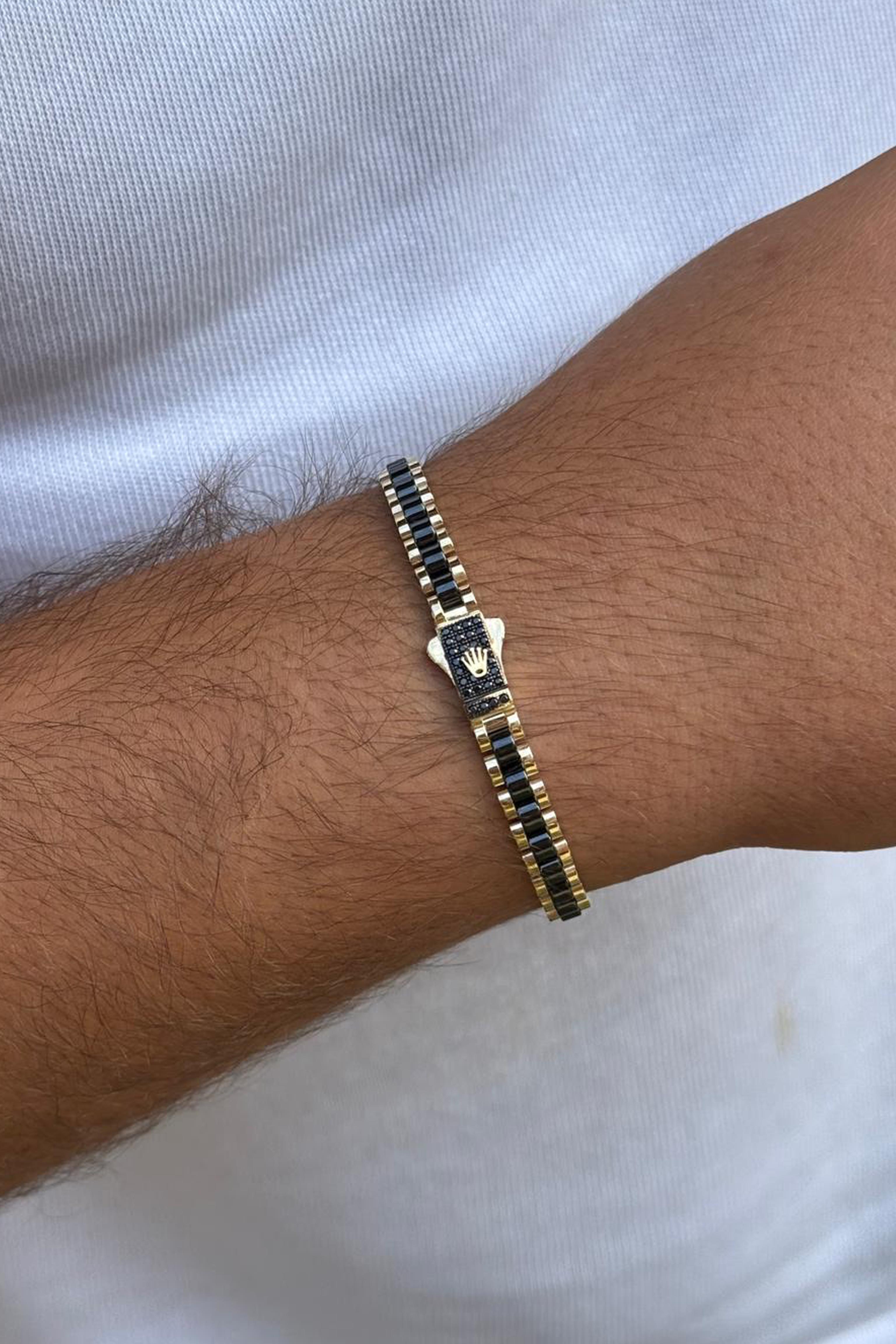 Unisex Black Bileklik