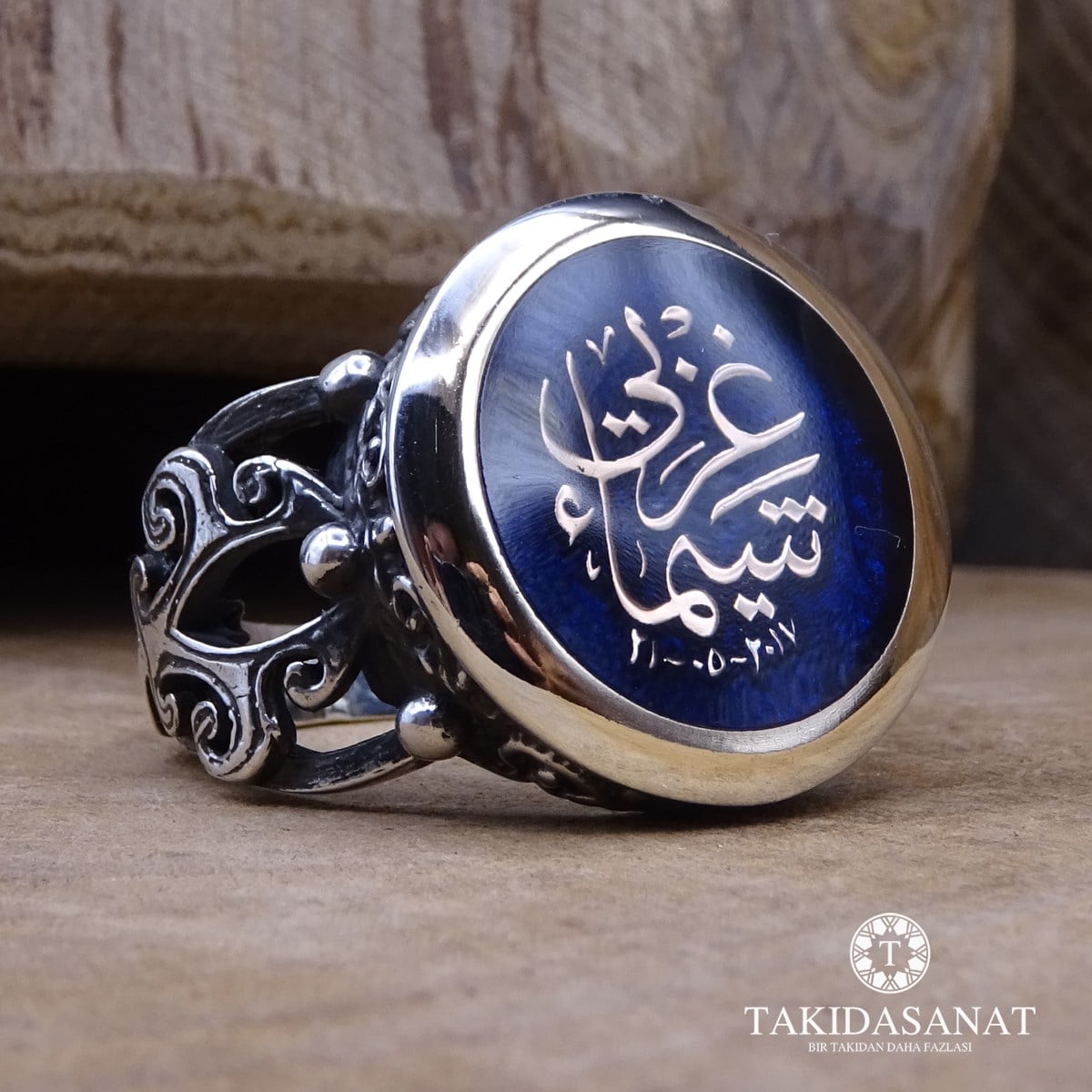 İsim Yazılı Gümüş Yüzük