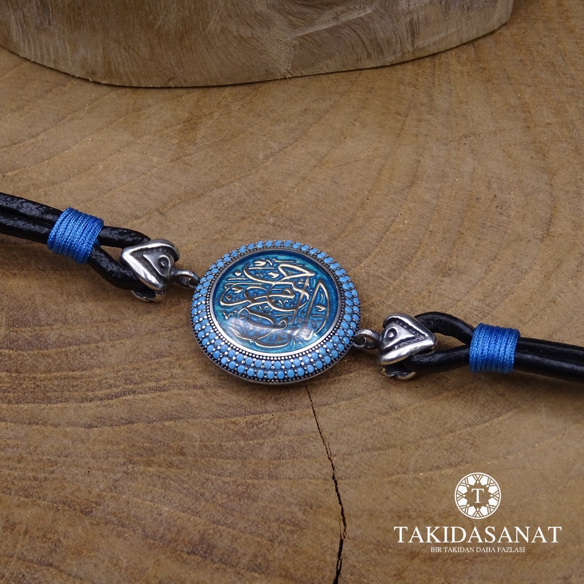 Kişi Sevdiğiyle Beraberdir Yazılı Firuze Taşlı Gümüş Bayan Bileklik