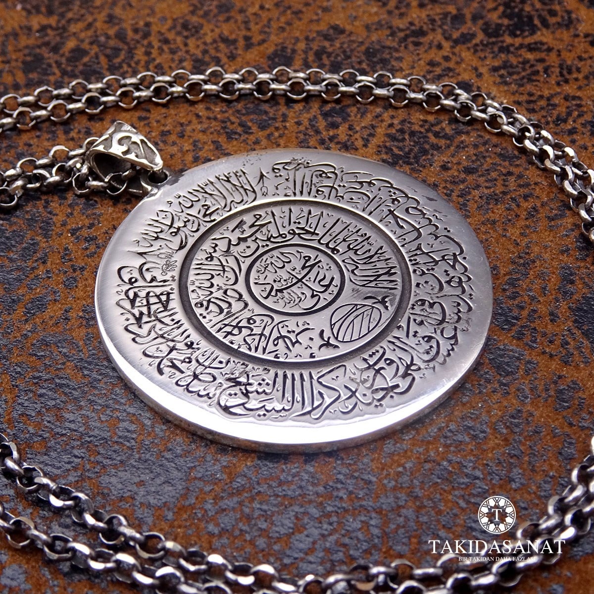 Cerrahi Mührü Gümüş Madalyon ve Zincir