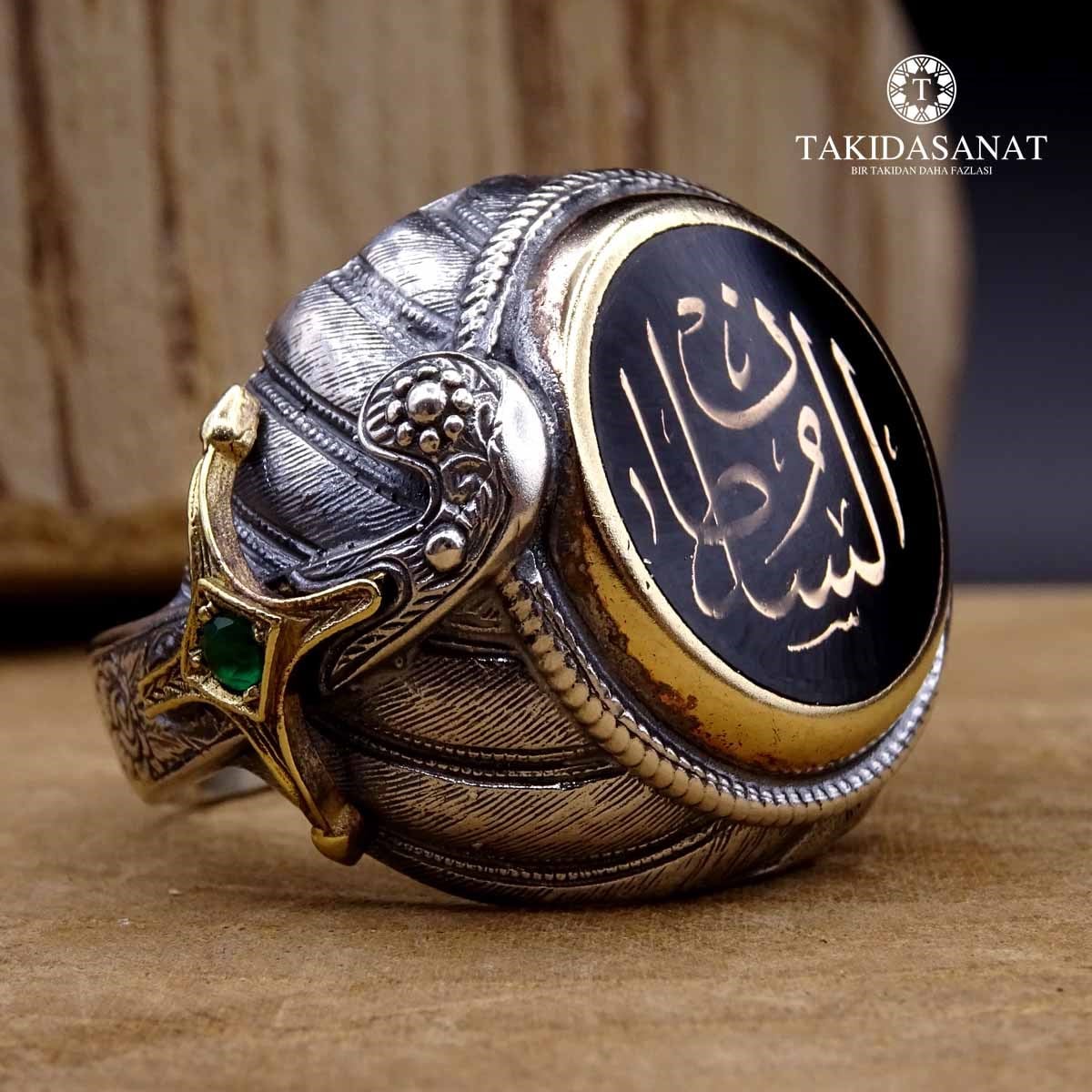 Kişiye Özel İsim Yazılı Fsm Han Gümüş Yüzük