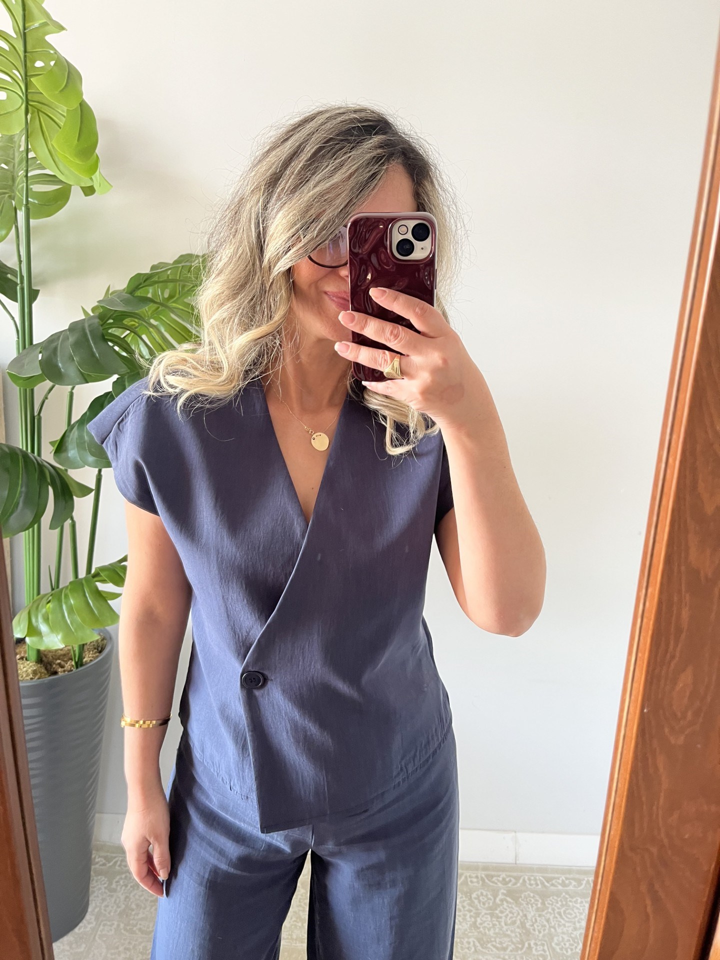 Premium Seri Lacivert Renk Yelekli Takım