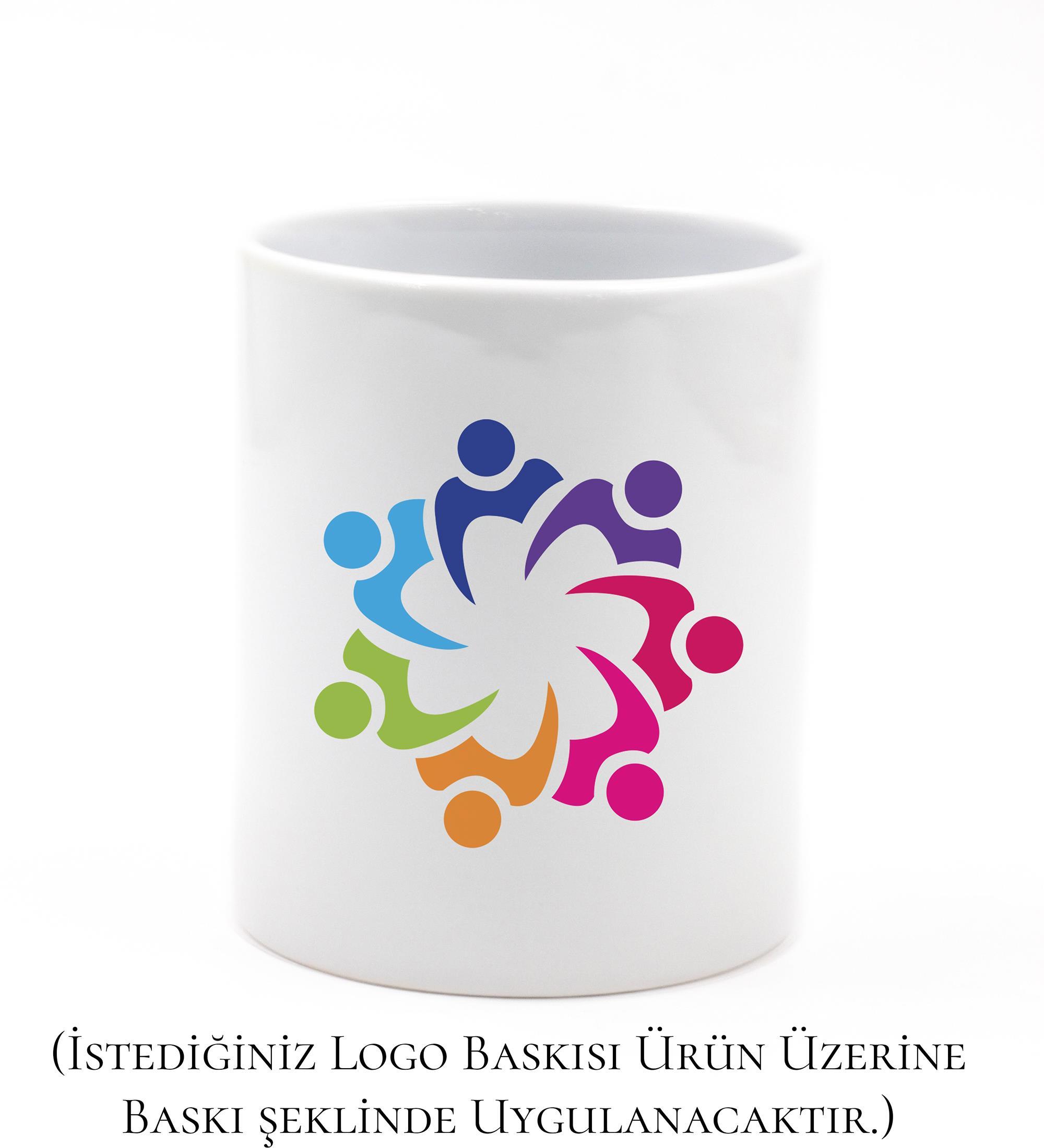 Firmalara Özel Kurumsal Logo Baskılı Kalemlik & Kişiye Özel Beyaz Defter & Kişiye Özel Beyaz Roller Kalem & 6'lı Renkli Kalem Hediye Seti
