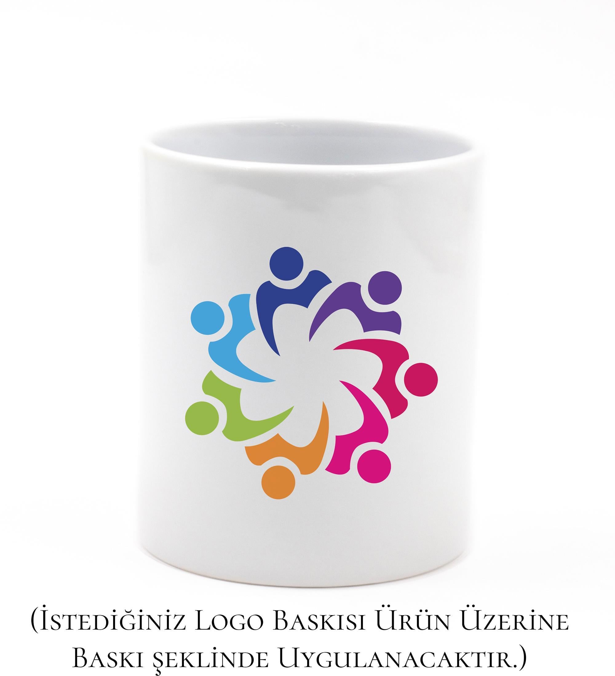 Firmalara Özel Kurumsal Logo Baskılı Kalemlik & Kişiye Özel Siyah Defter & Kişiye Özel Roller Kalem & 6'lı Renkli Kalem Hediye Seti