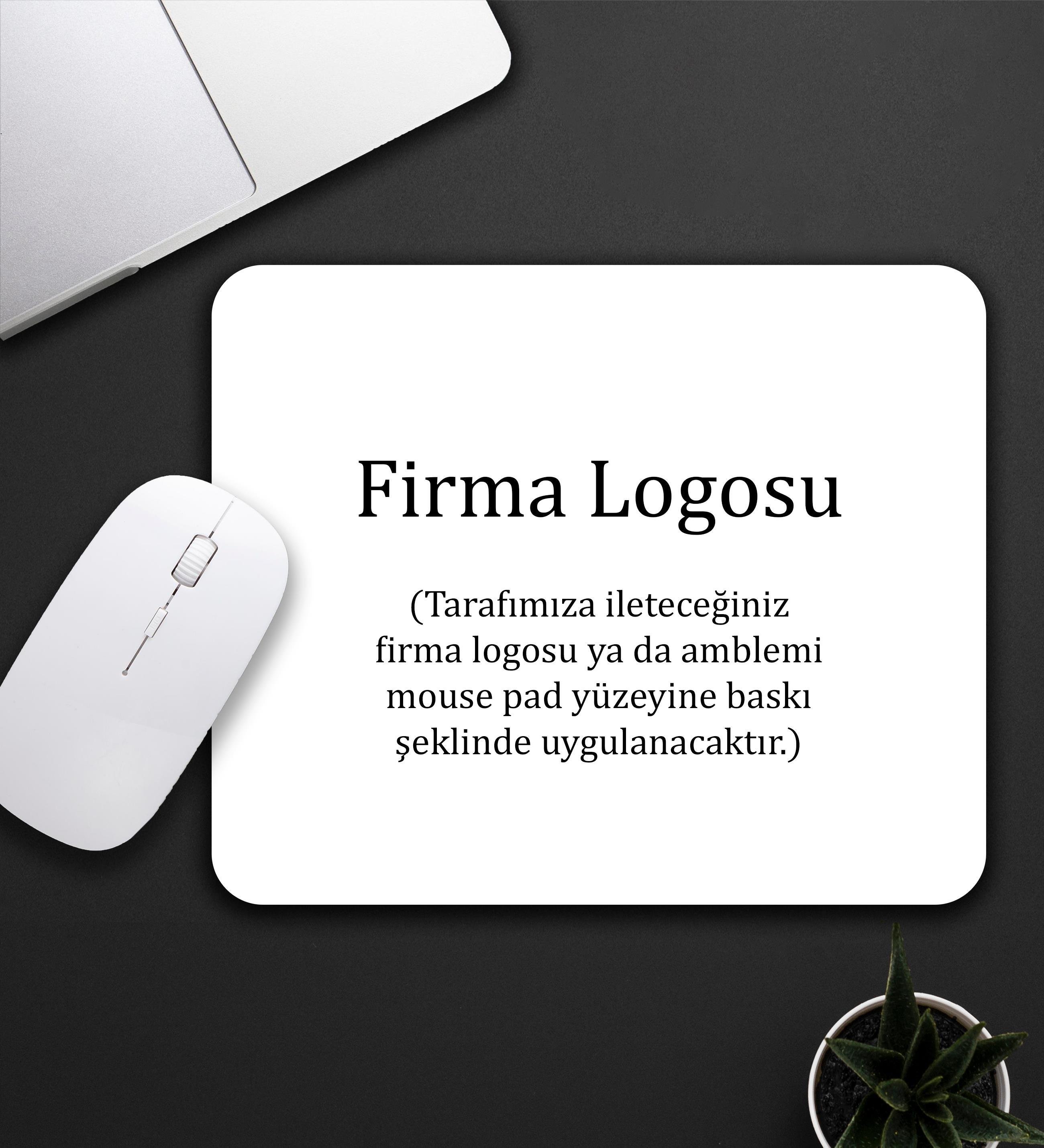 Firmalara Özel Kurumsal Logo Baskılı Mouse Pad 23x19cm Fare Altlığı Kaydırmaz Taban