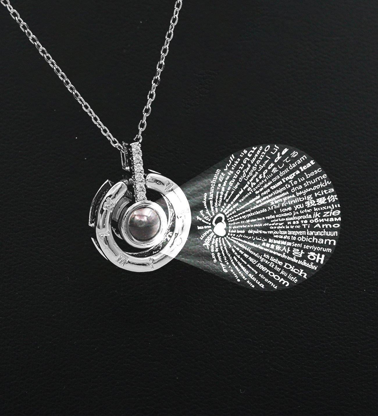 Hediye 100 Dilde Seni Seni Seviyorum Kolye