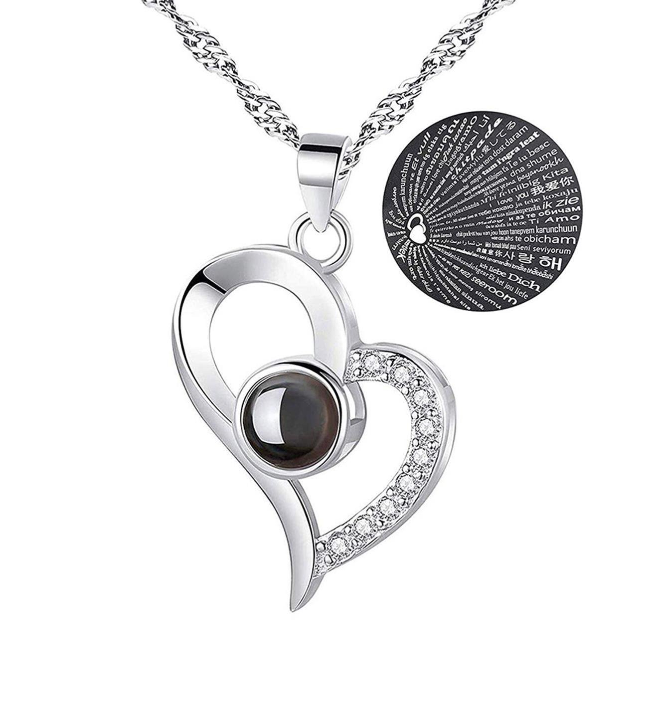 Hediye 100 Dilde Seni Seni Seviyorum Kolye