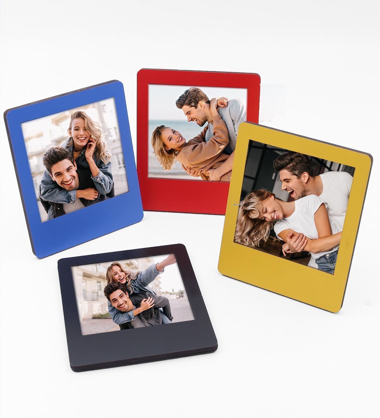 Kadınlar Gününe Özel Fincan & Kişiye Özel Fotoğraflı Çerçeve & Masa Çiçeği & Mini Mum Hediye Seti