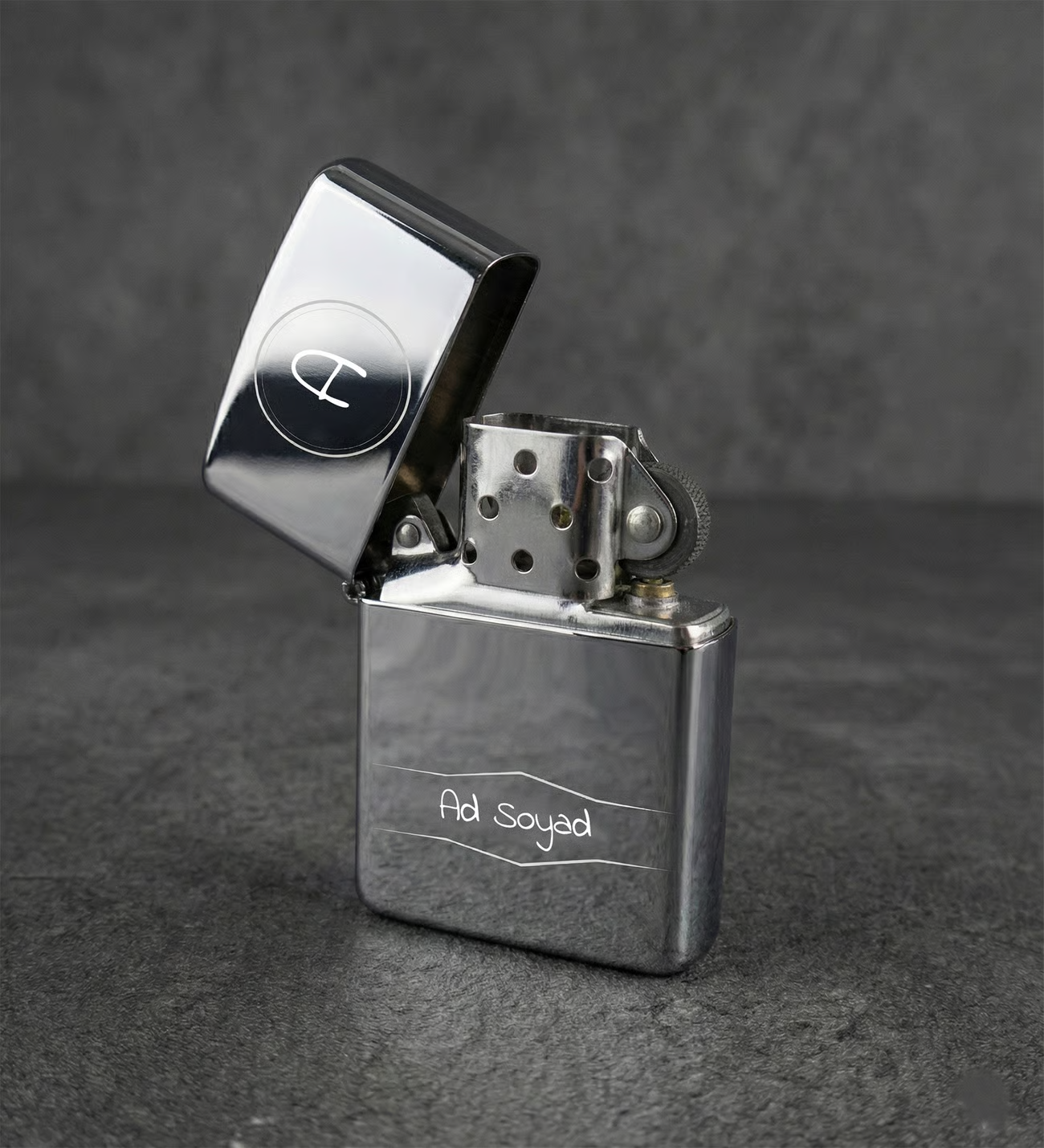 Kişiye Özel Baskılı Benzinli Metal Çakmak - Erkeğe Hediye, Sevgiliye Hediye, Babaya Hediye