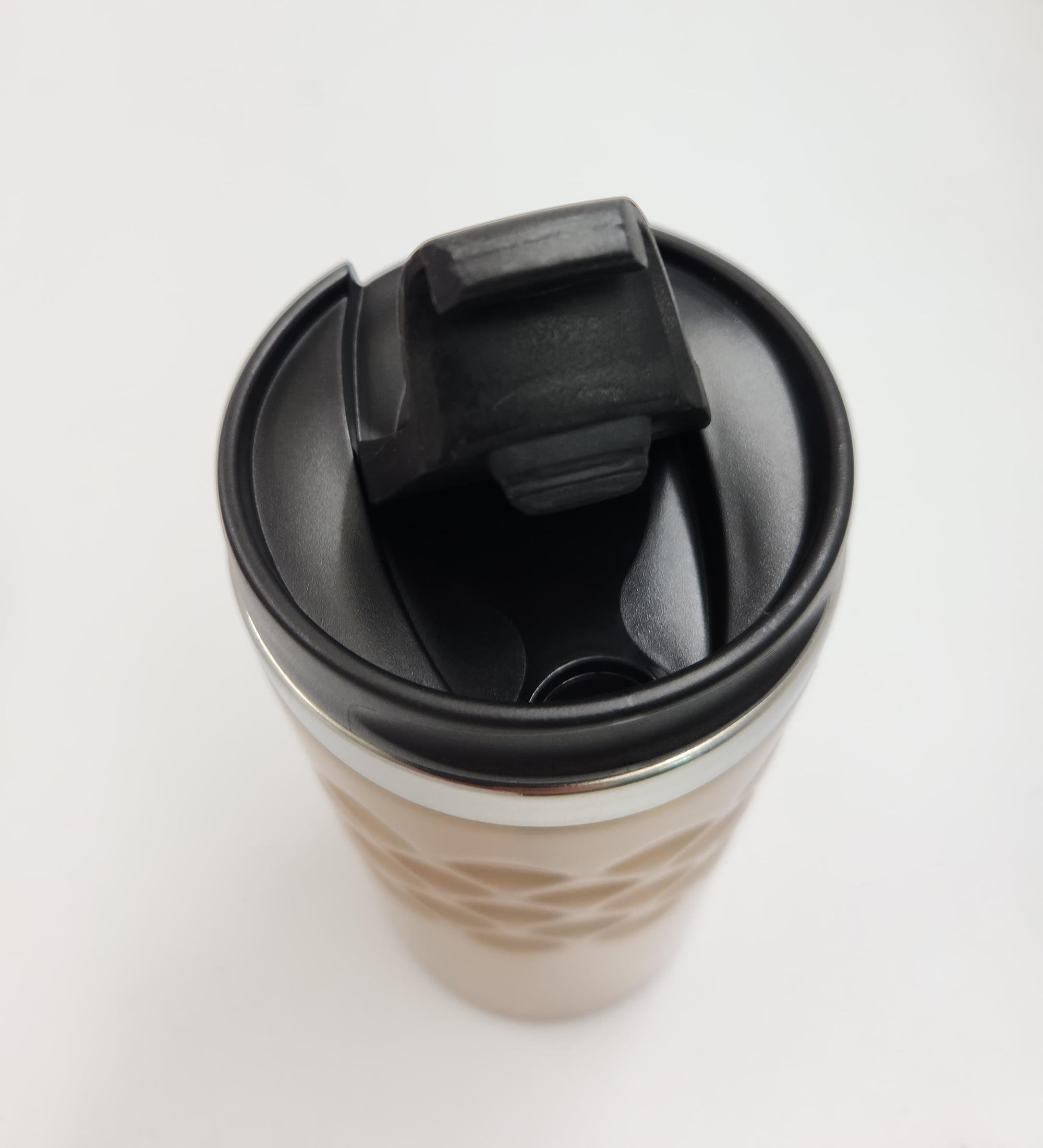 Kişiye Özel Baskılı Geometrik Desenli Gold Altın Renk Termos Bardak 300mL