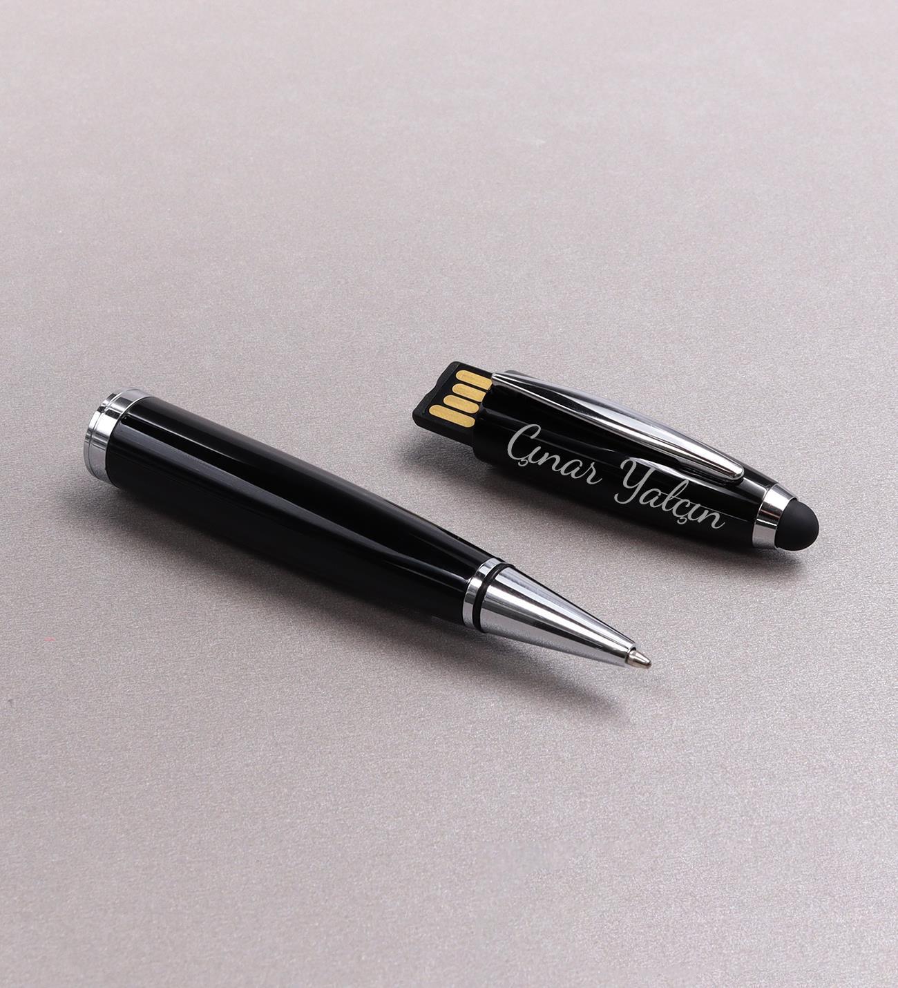 Kişiye Özel Dokunmatik 32 GB Usb Girişli Siyah Renk Kalem