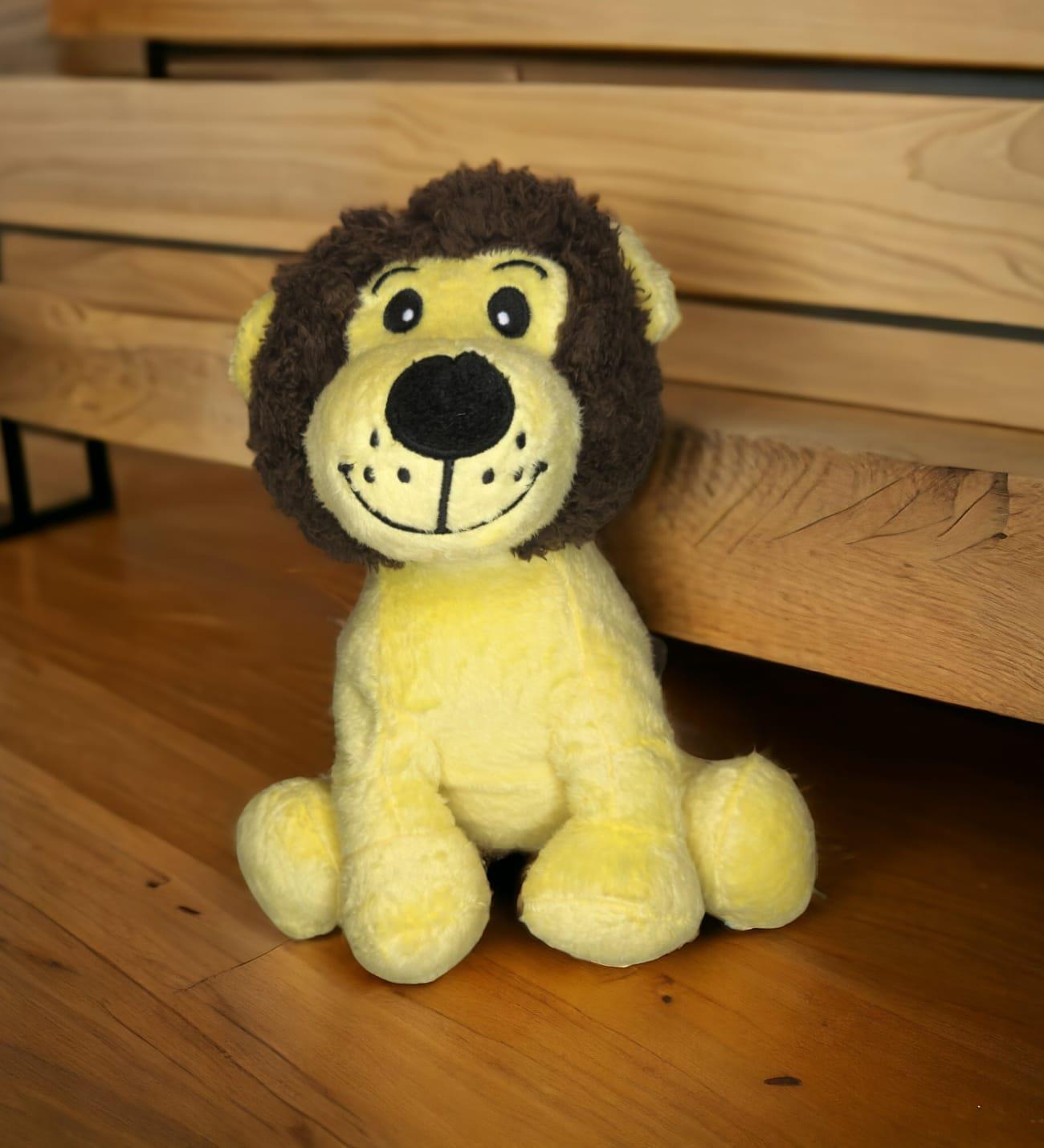 Kişiye Özel Fotoğraf Baskılı Hediyelik Sevimli Peluş Aslan 22cm - Sevimli Hediyelik Aslan Figürü