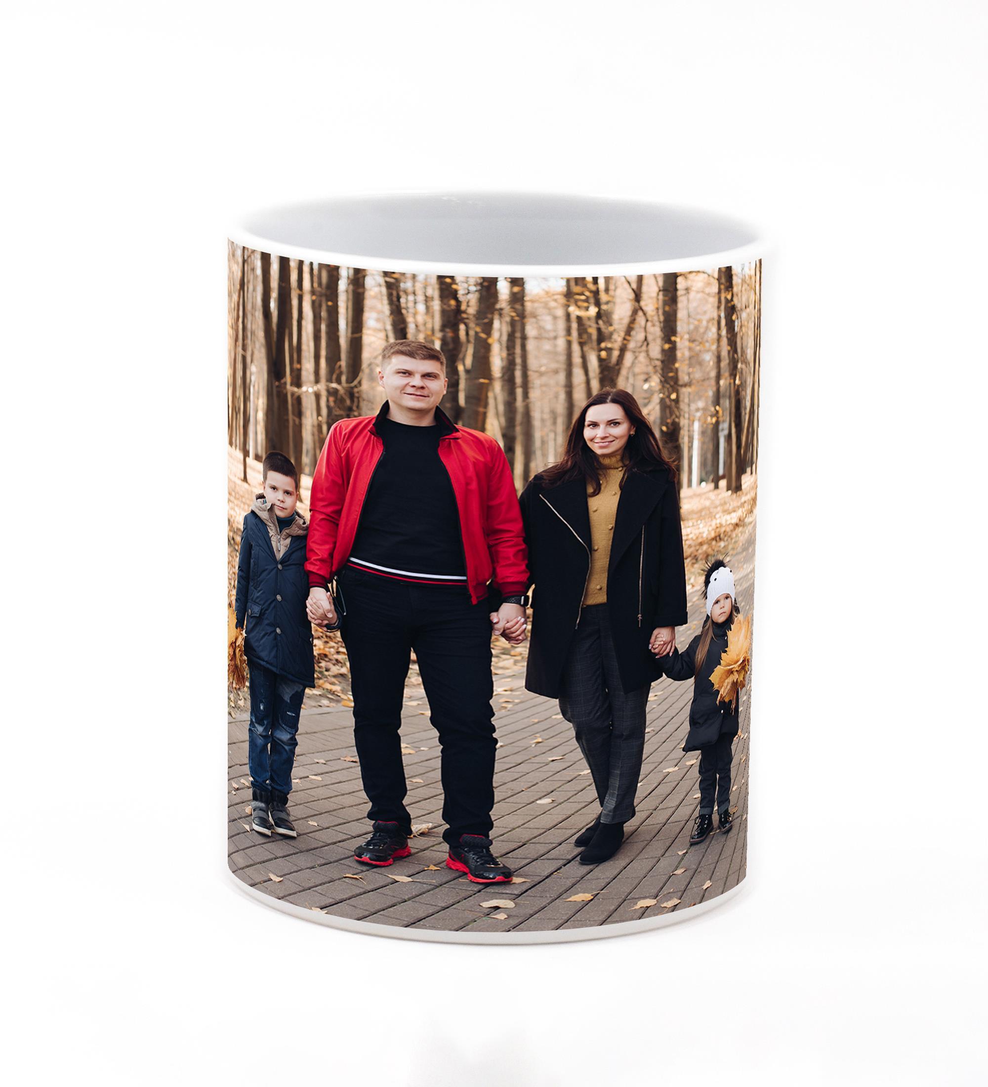 Kişiye Özel Fotoğraf Baskılı Porselen Masaüstü Kalemlik 9,5cm