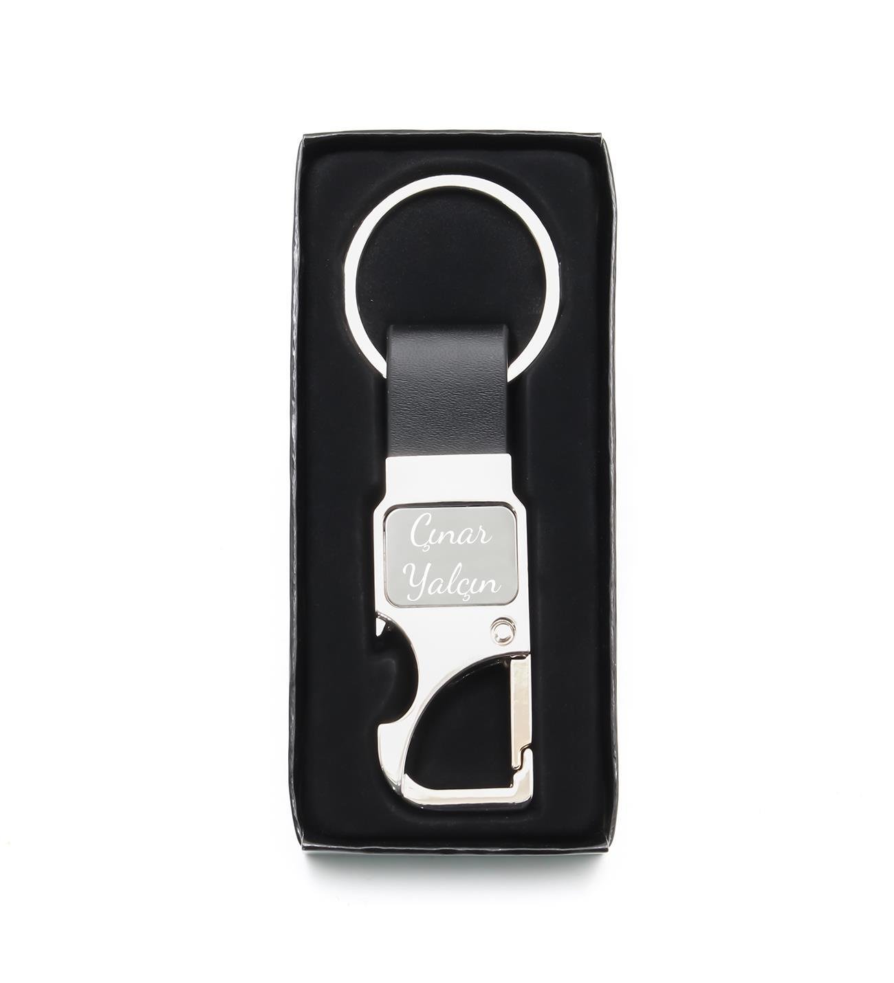 Kişiye Özel İsimli Kancalı Anahtarlık Gümüş Renk Kutulu Hediyelik Anahtarlık, Araba Anahtarlığı