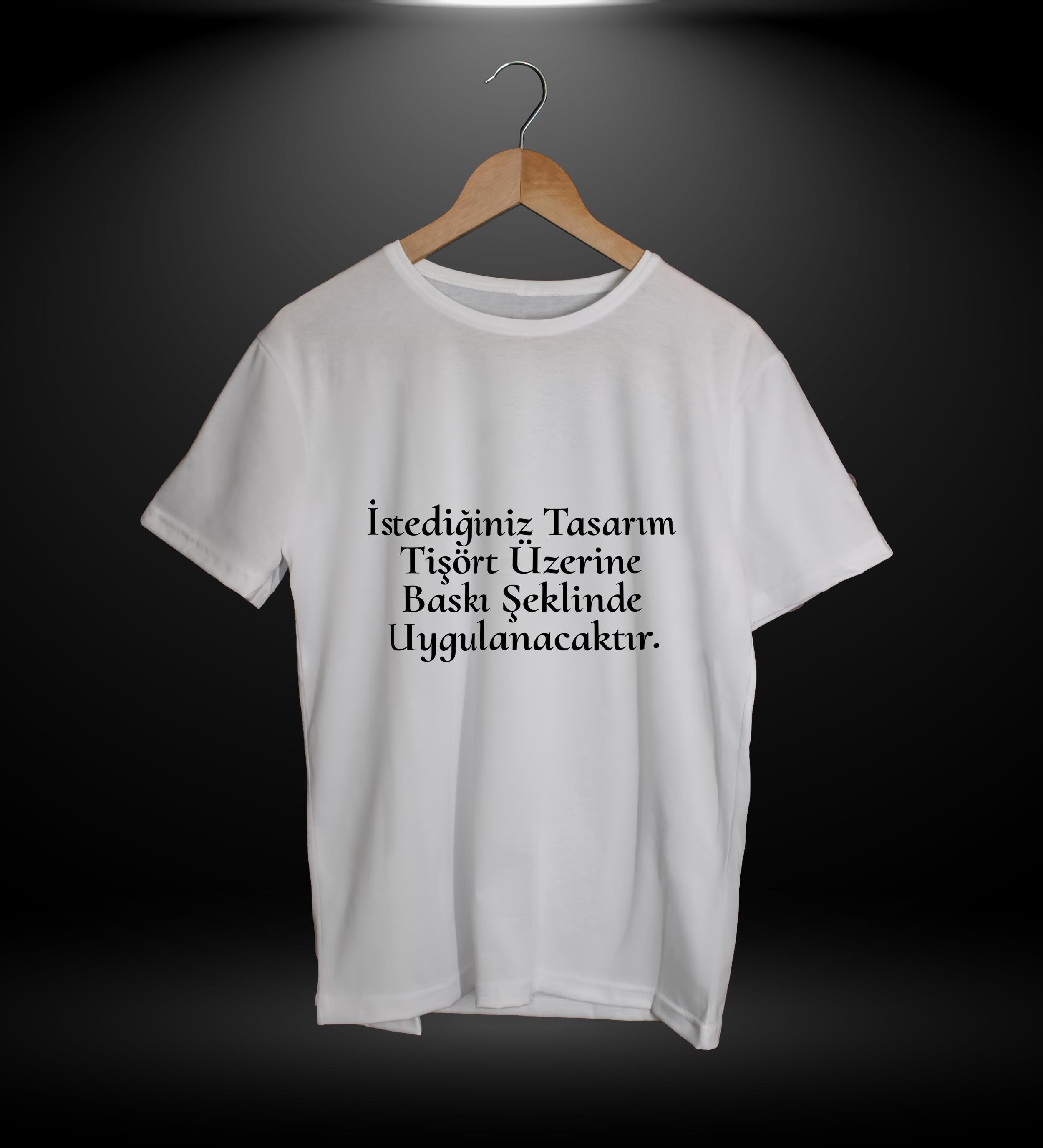Kişiye Özel Merhaba Ben Sevgilisi Baskılı Pamuklu Beyaz Unisex Tişört Kendin Tasarla Baskılı Tişört