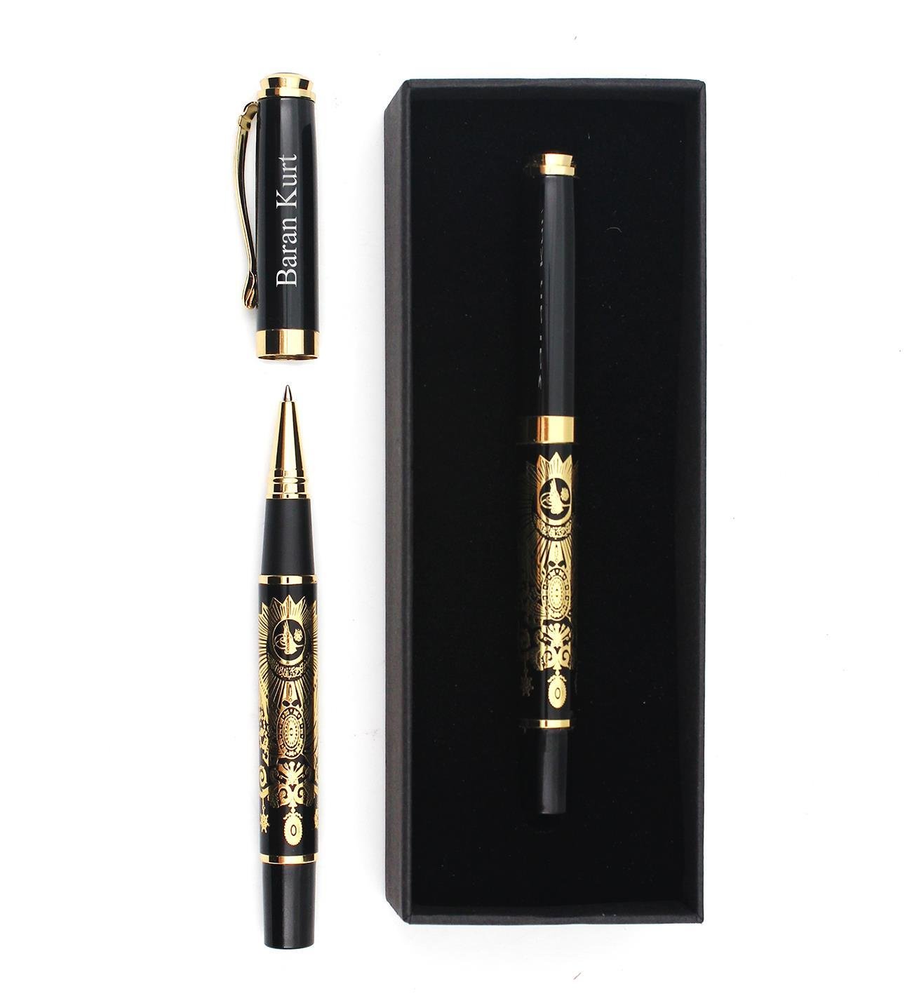 Kişiye Özel Osmanlı Tuğra Kabartmalı Roller Kalem