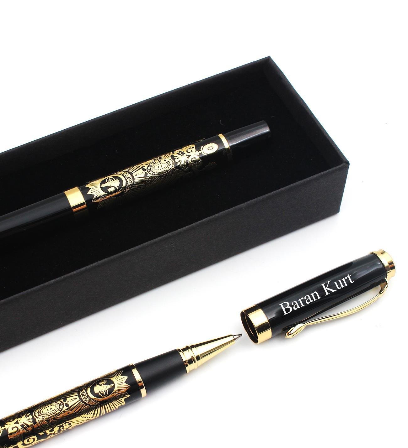 Kişiye Özel Osmanlı Tuğra Kabartmalı Roller Kalem