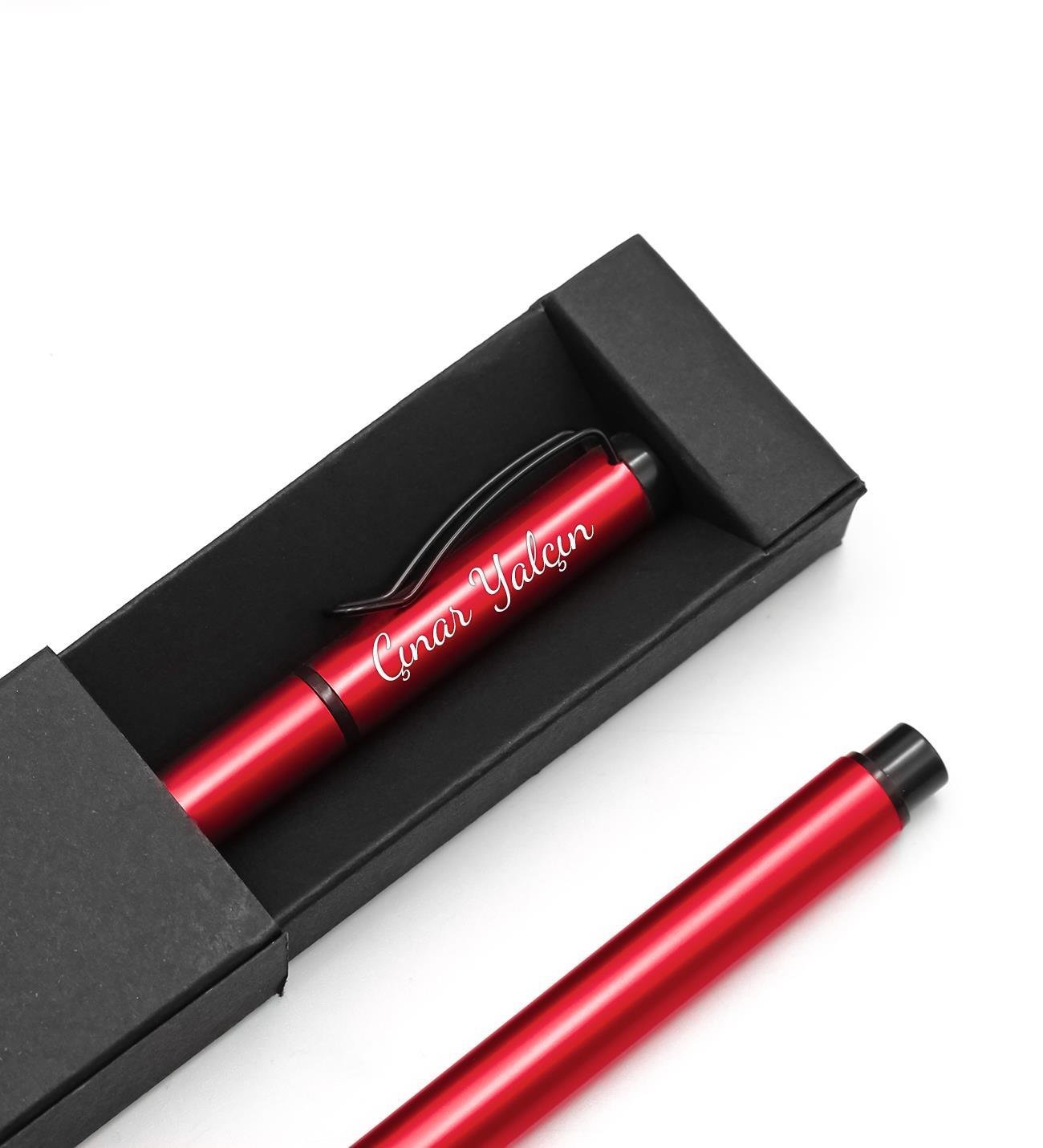 Kutulu Kırmızı Telli Roller Kalem