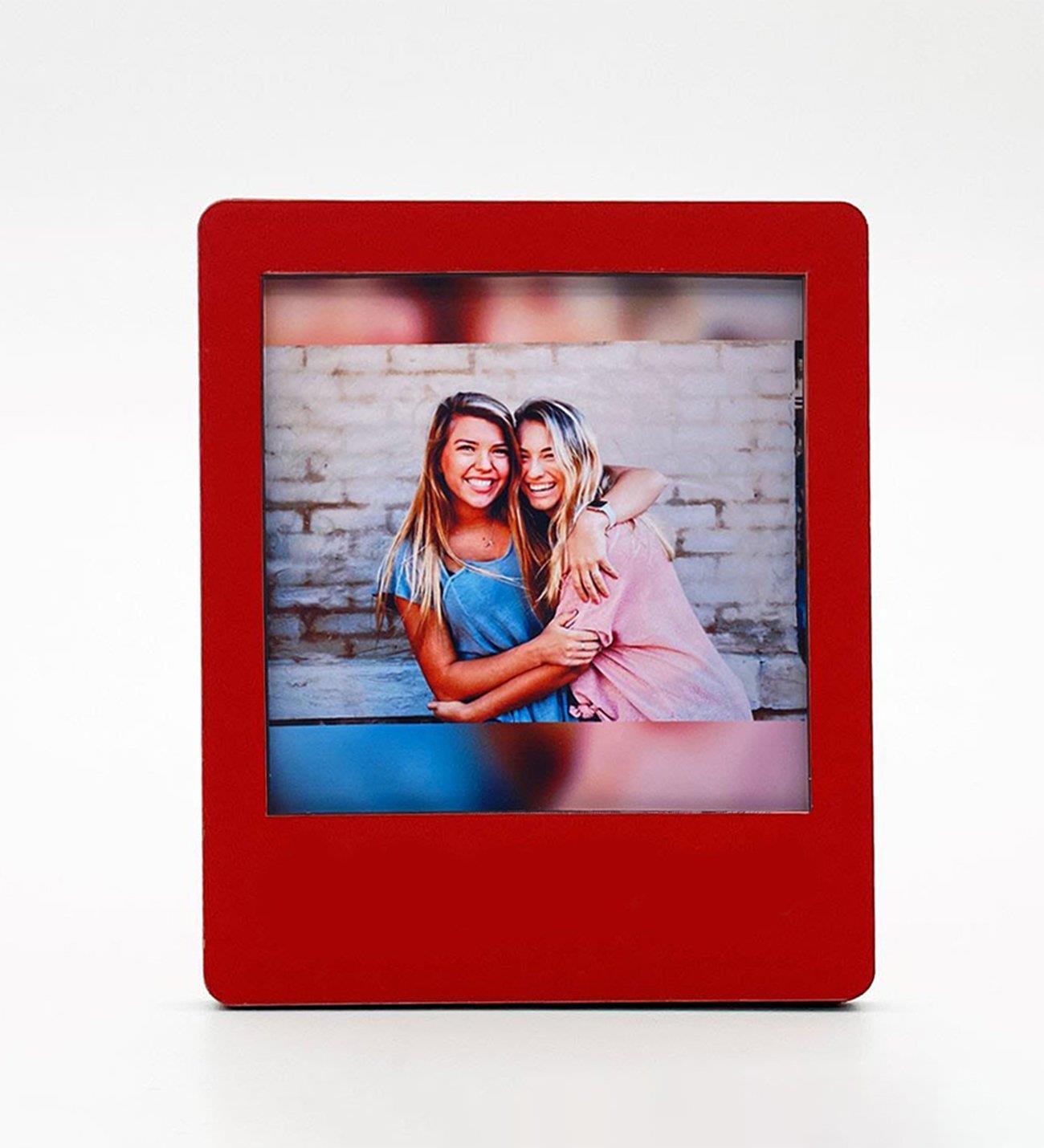 Özel Dekoratif Mini Çam Ağacı 17cm & Kişiye Özel Fotoğraflı İnstagram Çerçeve Hediye Seti