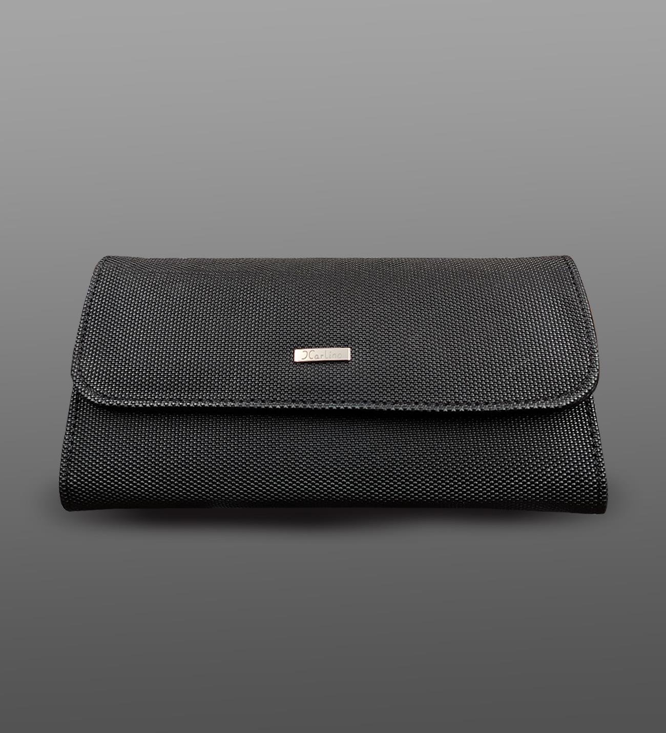 Özel Kutusunda Hediyelik Siyah Kadın Cüzdan & Kar Tanesi Kolye Hediye Seti