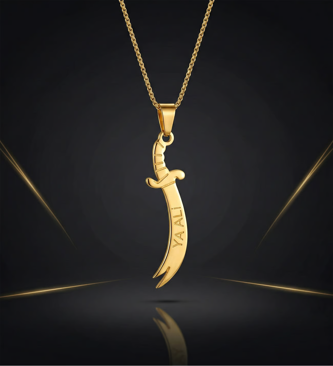 Unisex Zülfikar Zincir Kolye Hediyelik