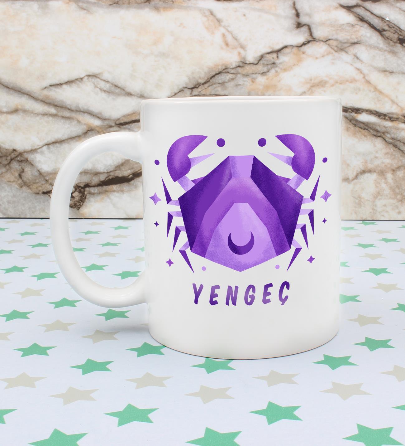 Yengeç Burcu Özel Tasarım Kupa Bardak