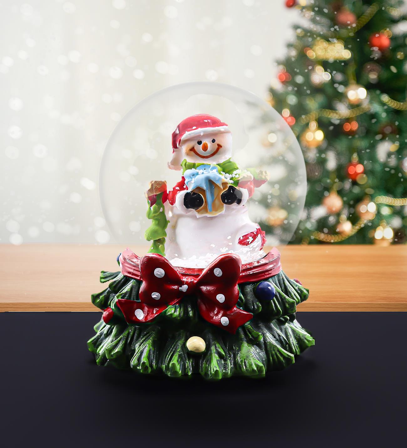Yılbaşına Özel Figürlü Mini Kar Küresi 