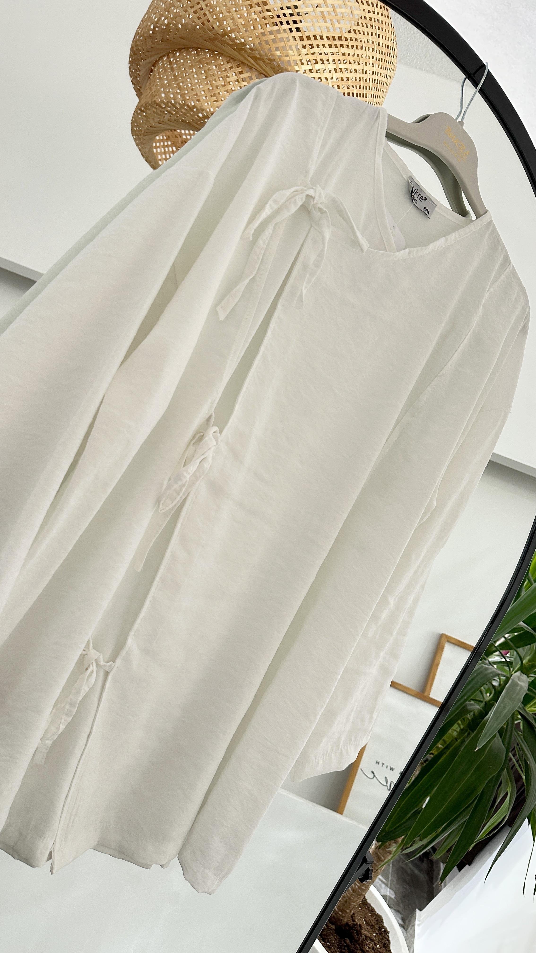 Alins Pinterest Model Beyaz Kimono