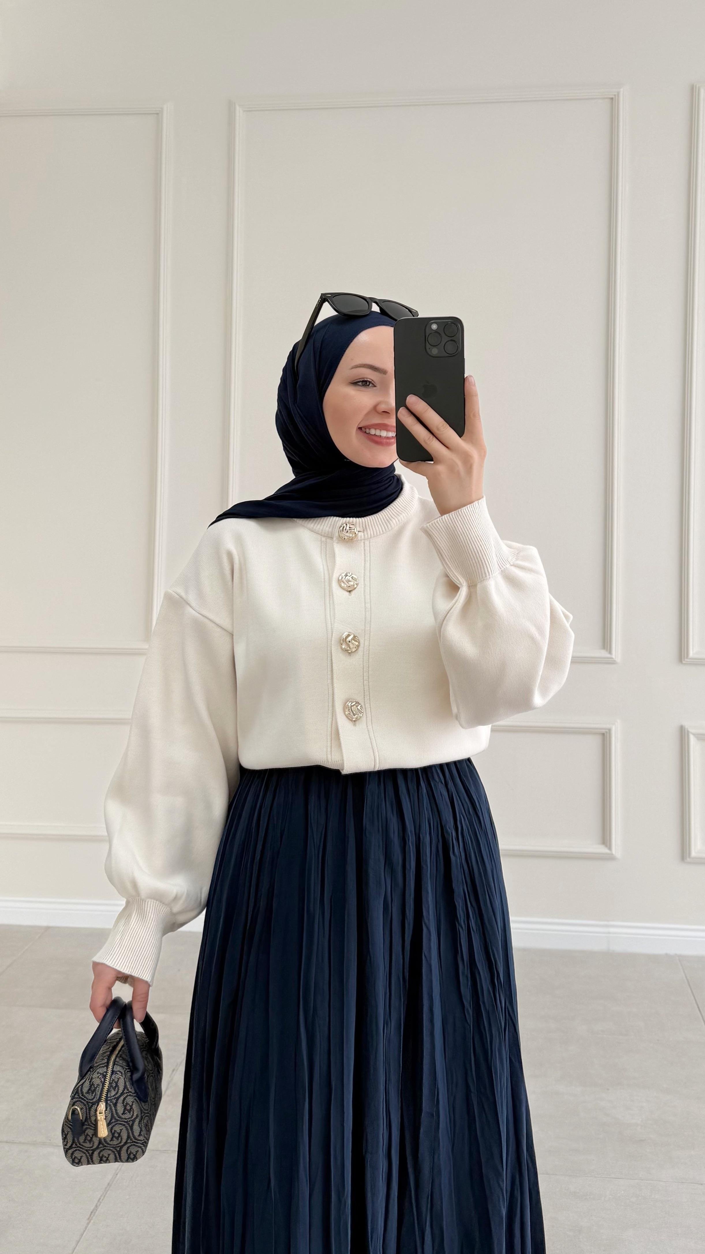 Anyas Bej Triko Hırka