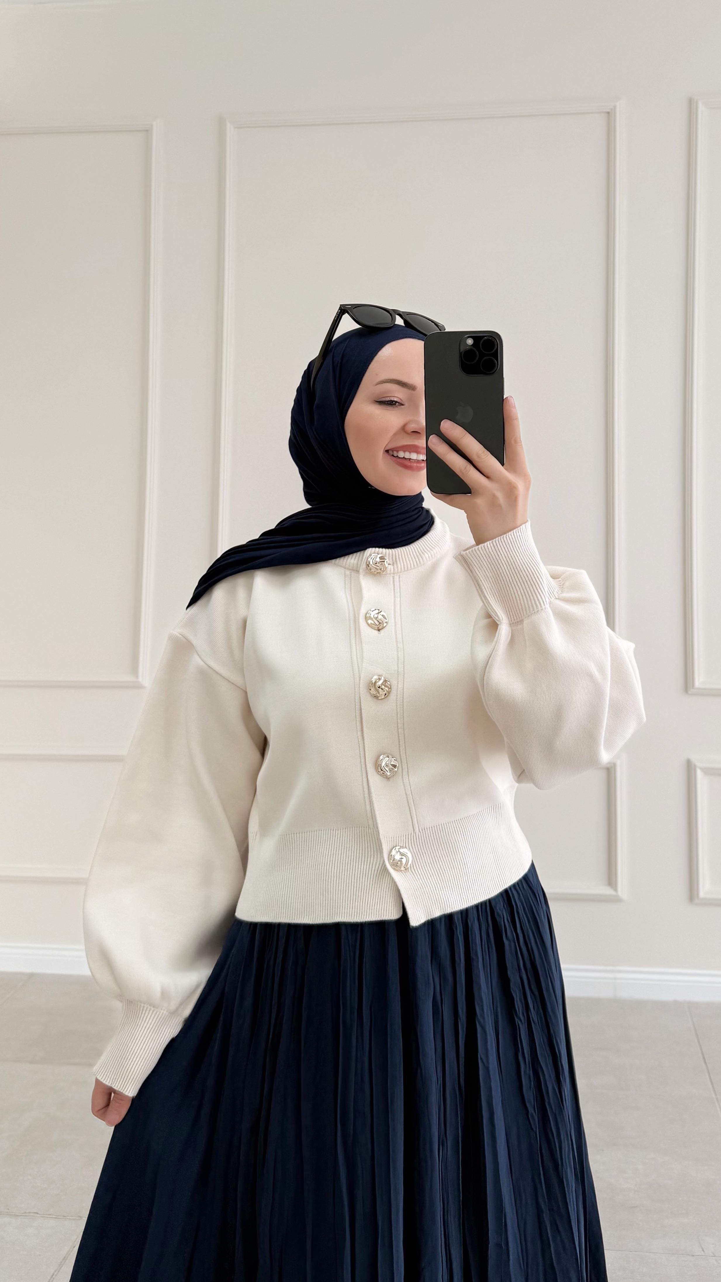 Anyas Bej Triko Hırka