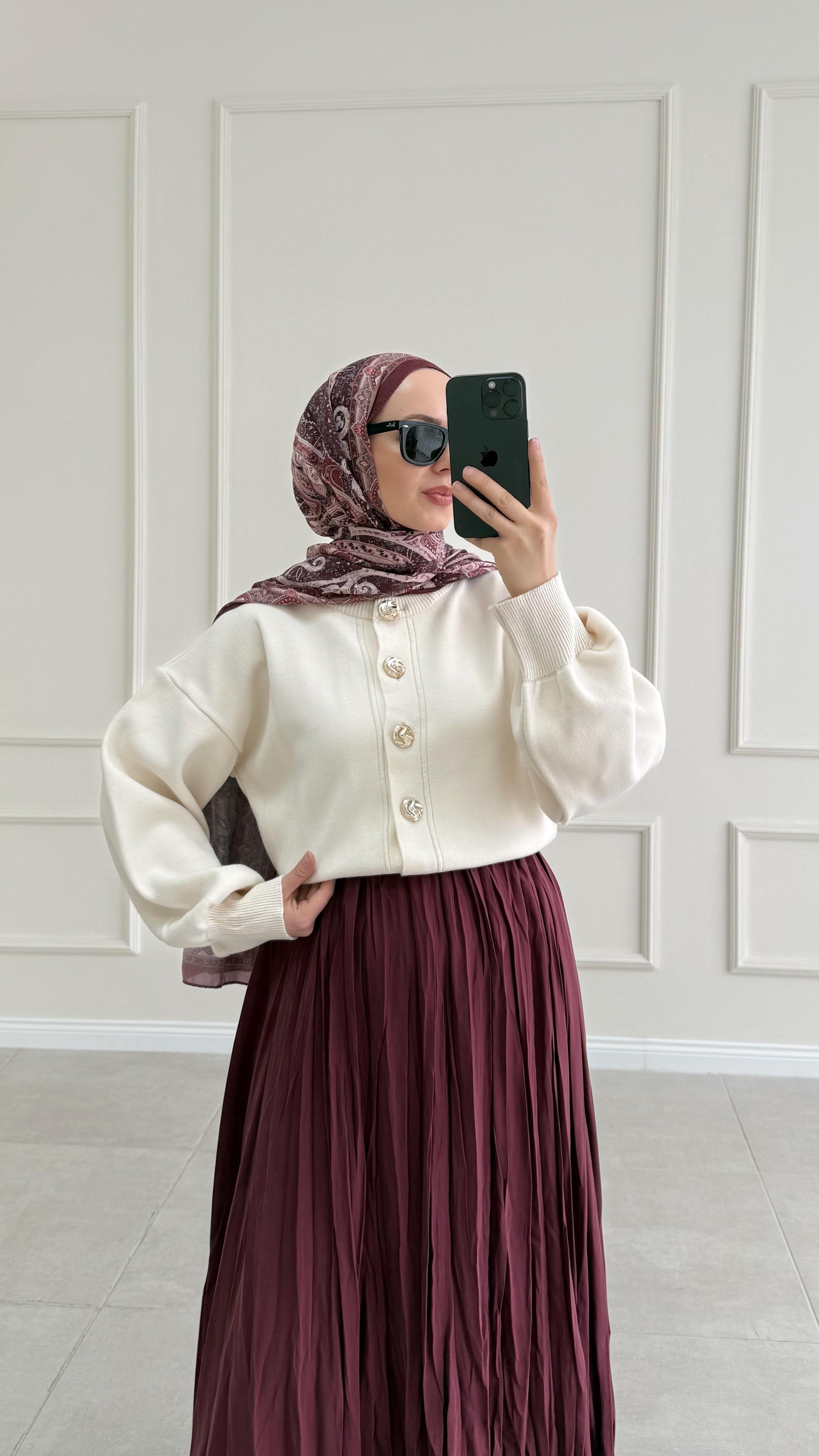 Anyas Bej Triko Hırka