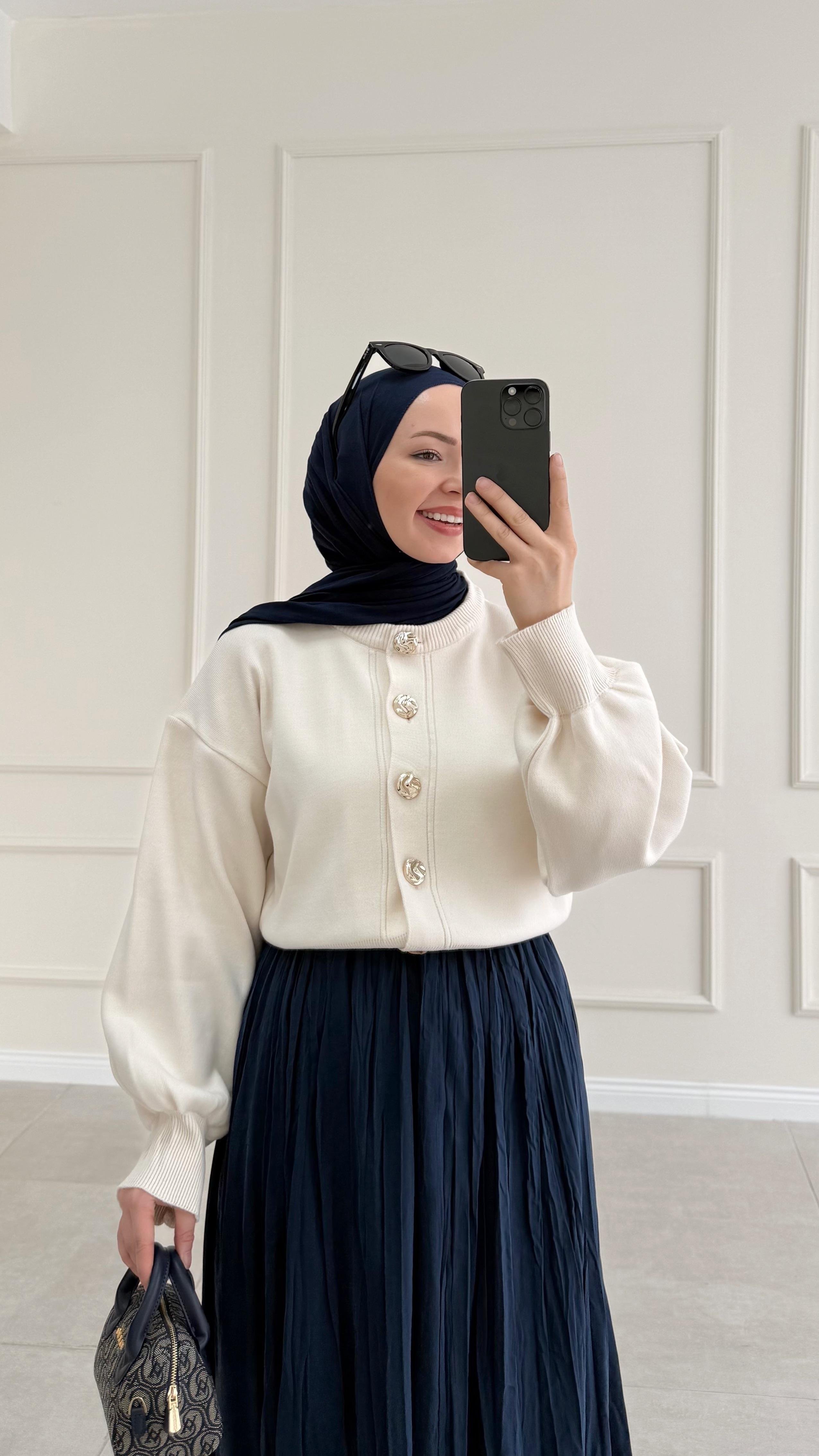 Anyas Bej Triko Hırka