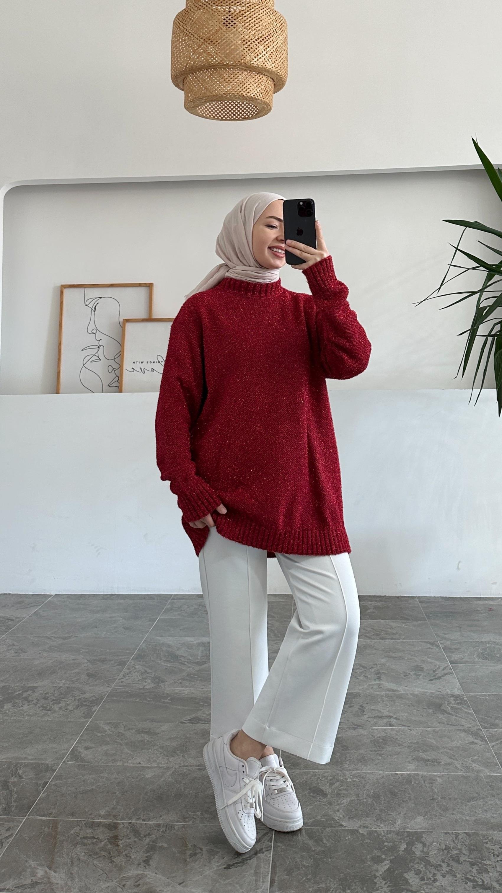 Arcani Simli Kırmızı Tunik 