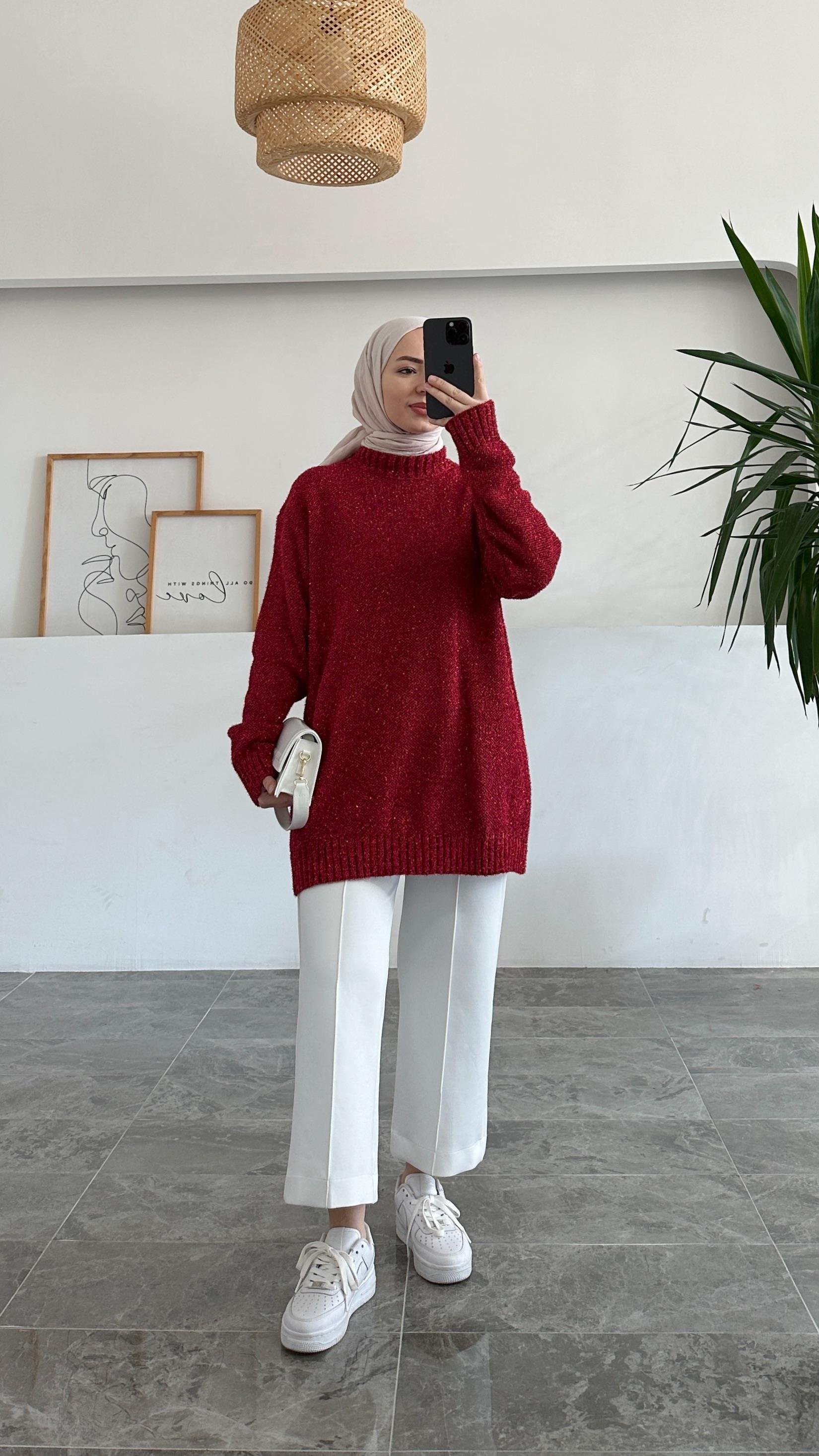 Arcani Simli Kırmızı Tunik 