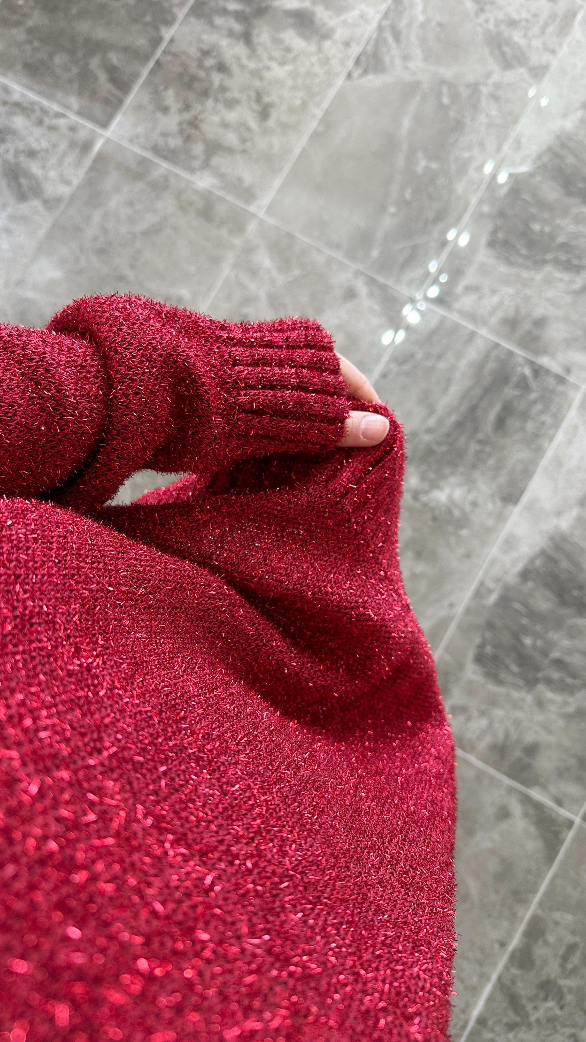 Arcani Simli Kırmızı Tunik 