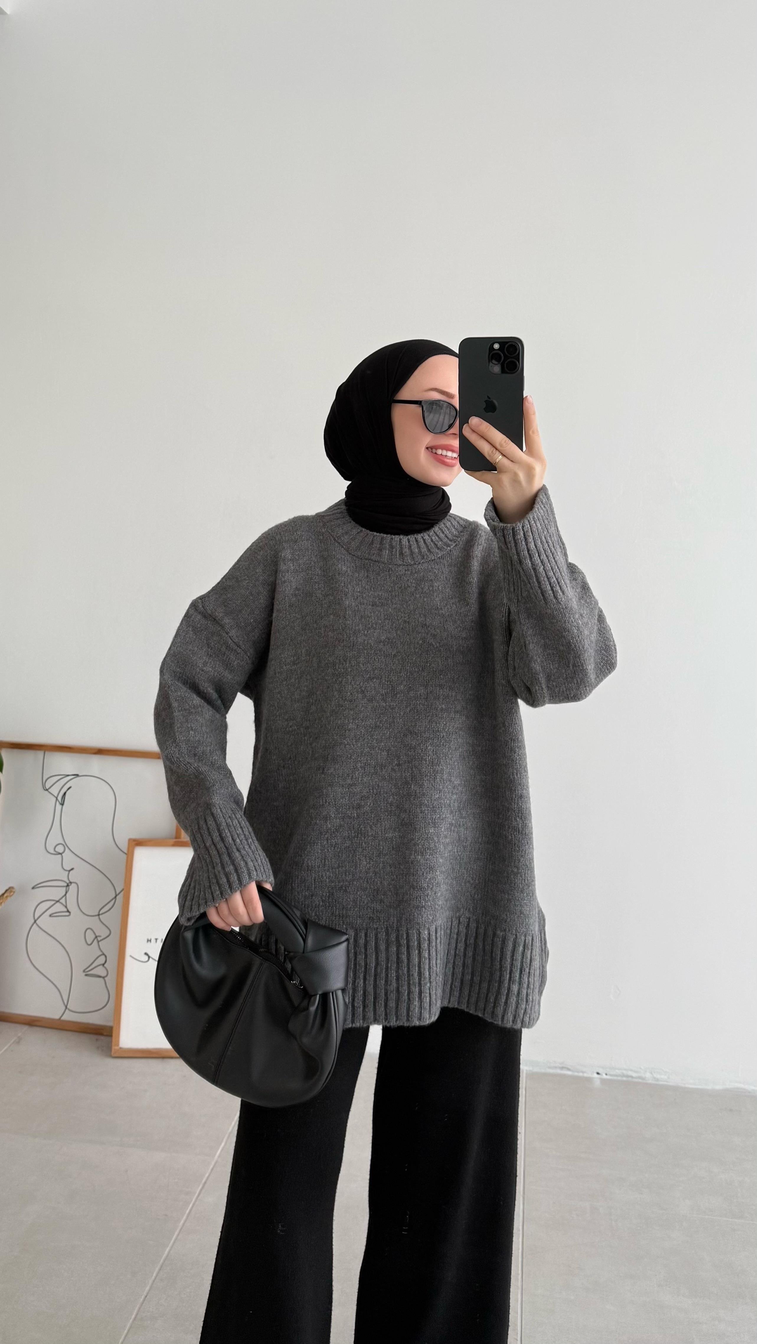 Asol Oversize Antrasit Kazak