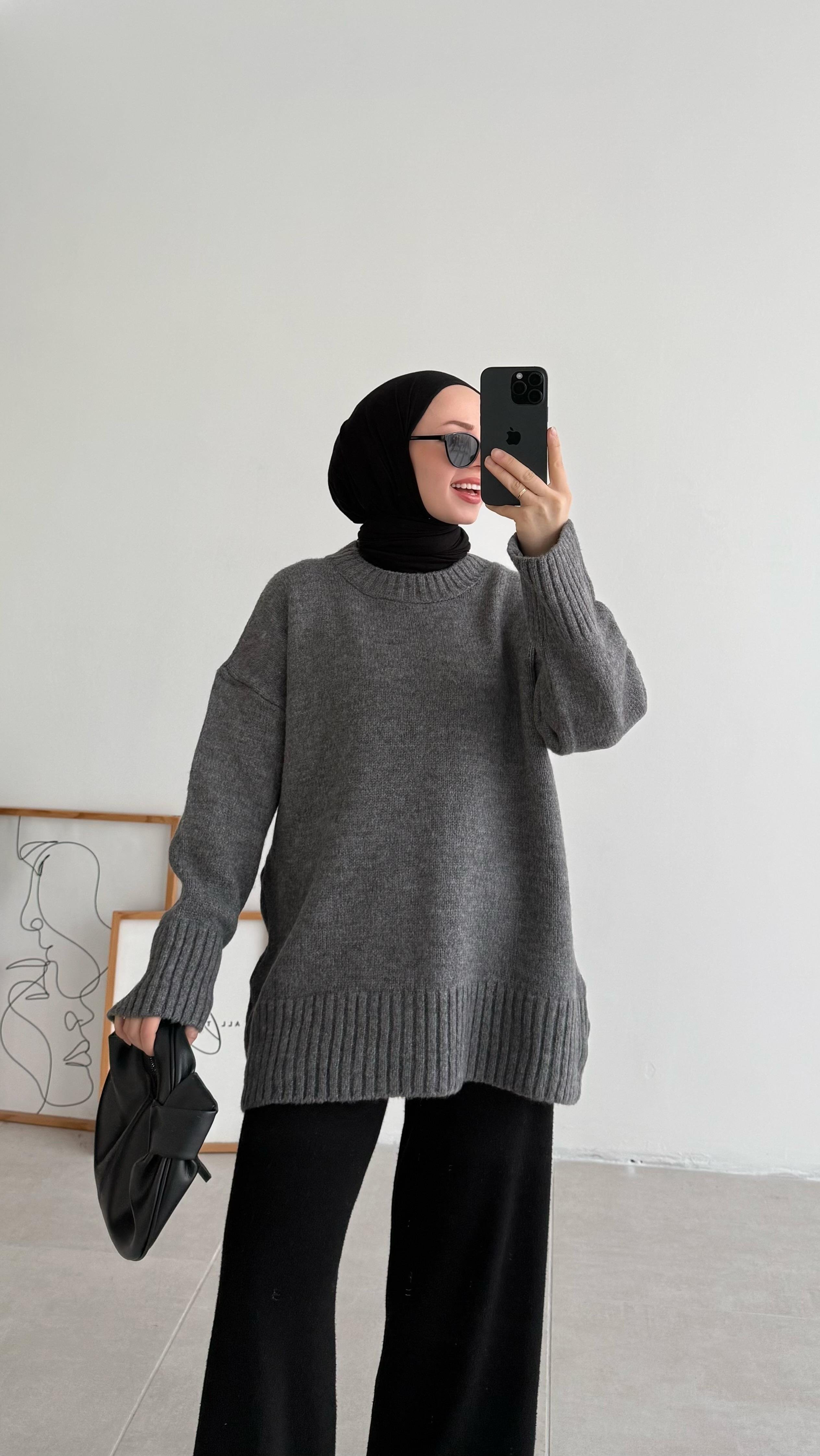 Asol Oversize Antrasit Kazak