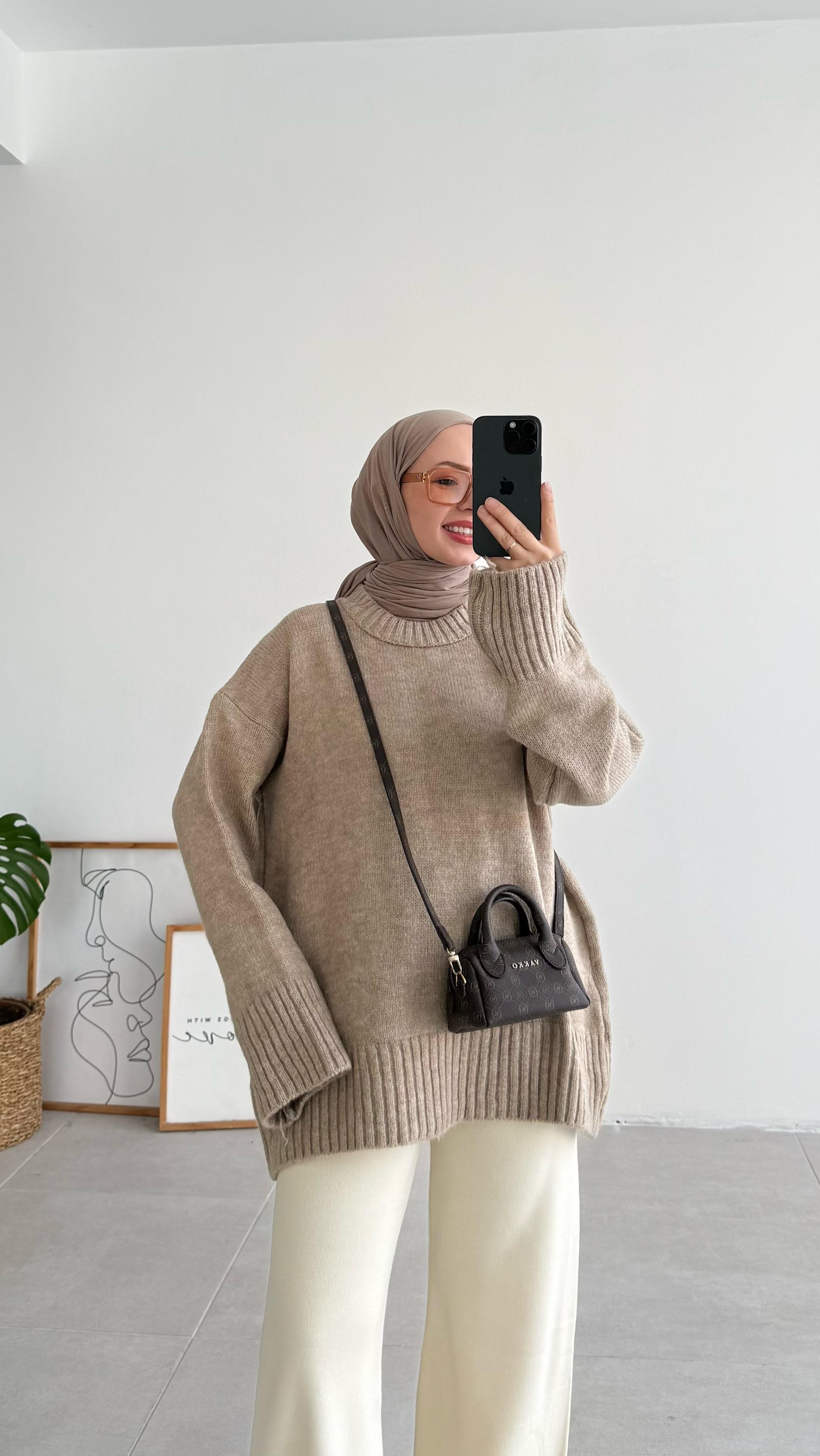 Asol Oversize Bej Kazak