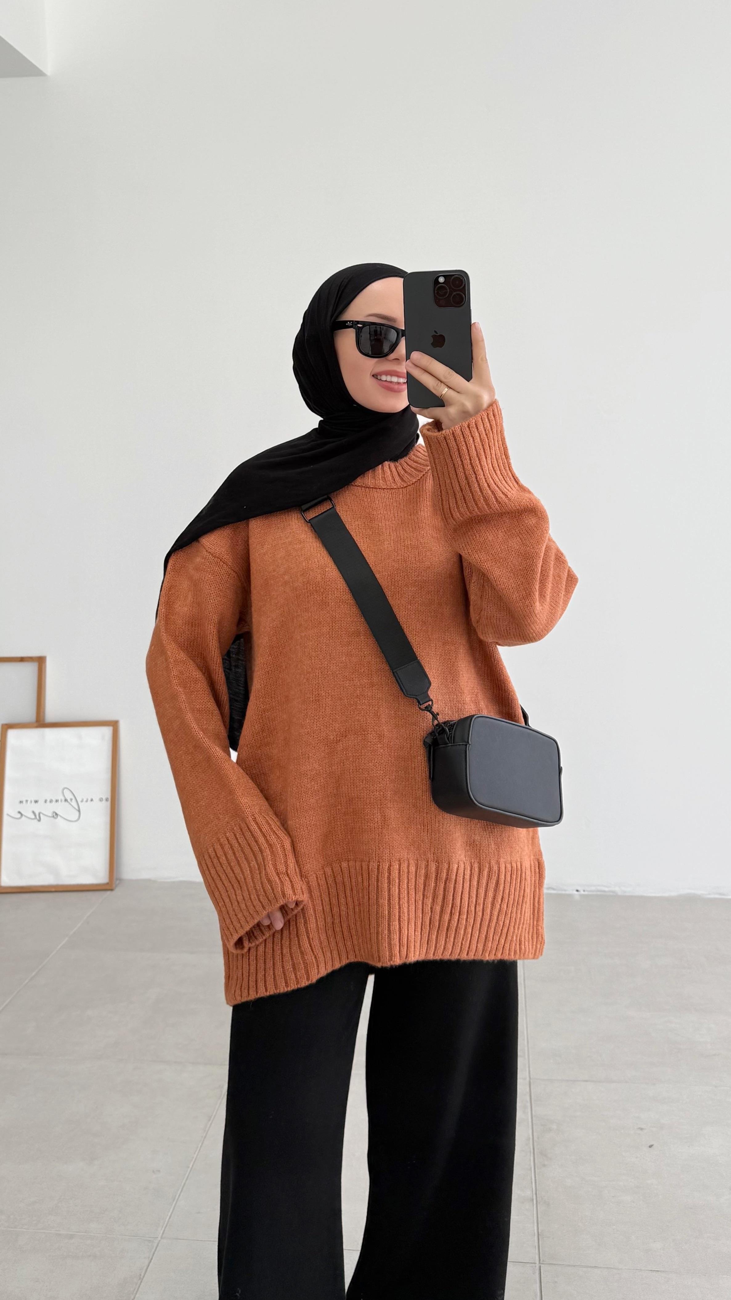 Asol Oversize Turuncu Kazak