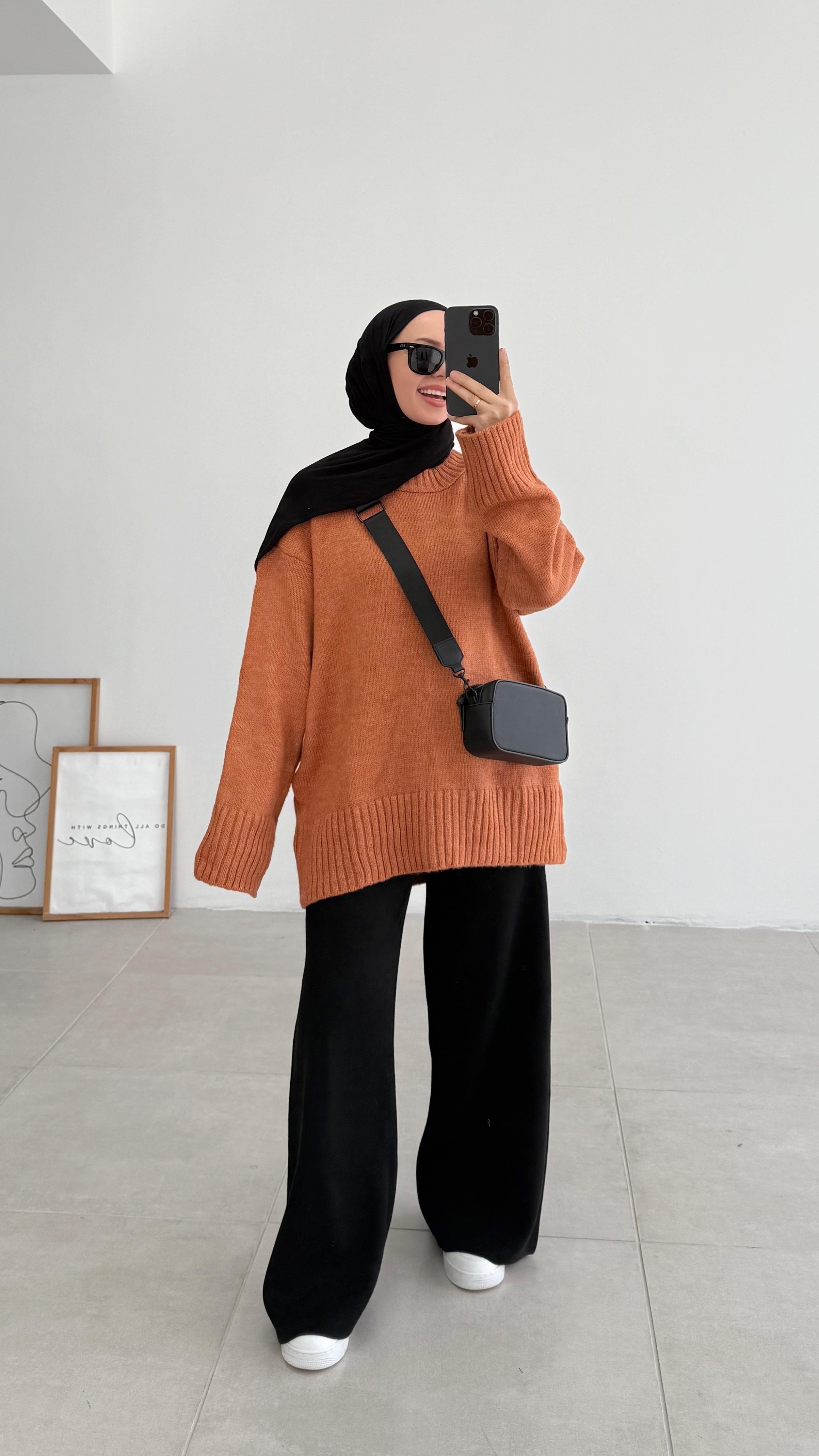 Asol Oversize Turuncu Kazak