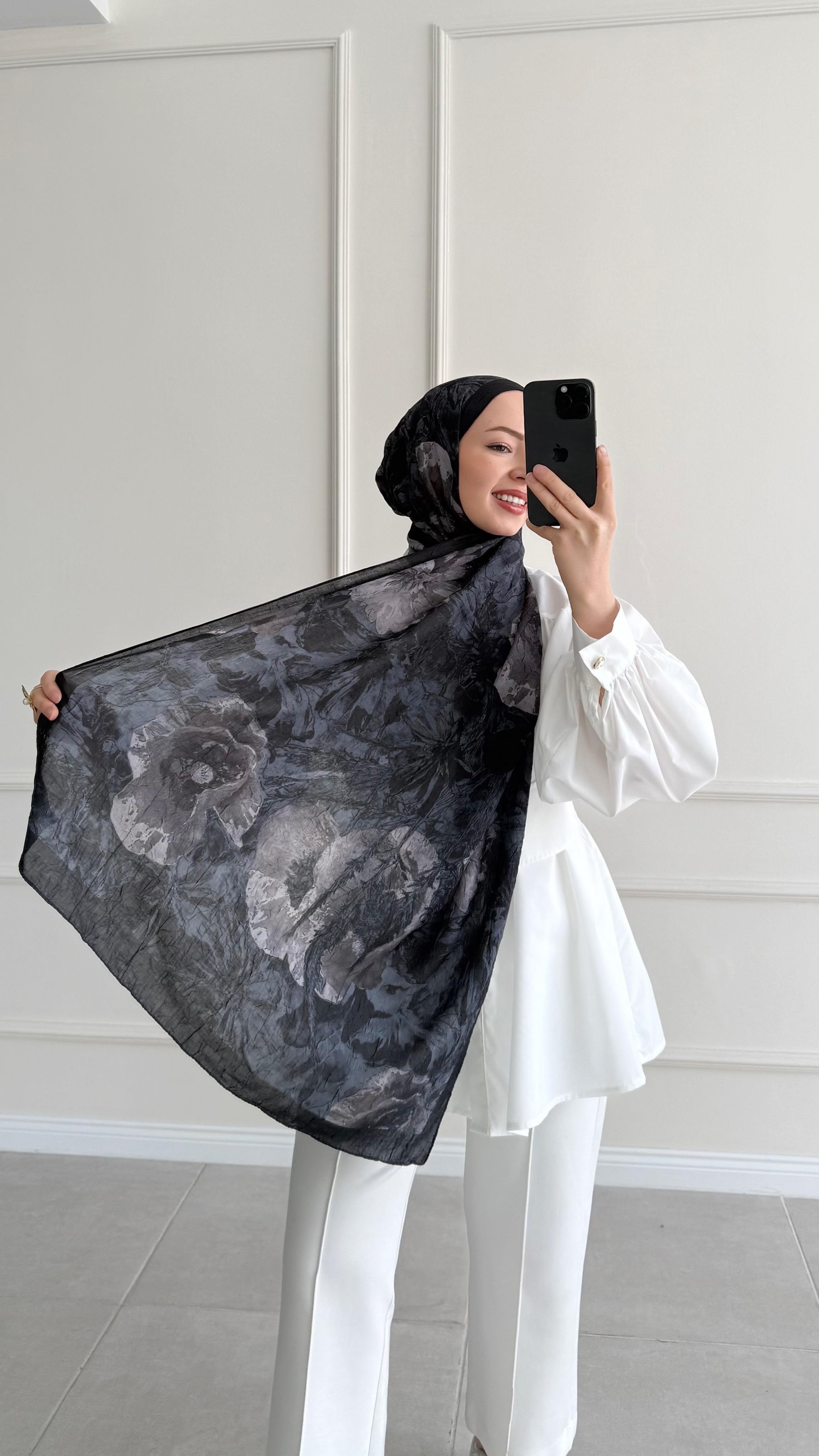 Bambu 10 Lacivert Şal 